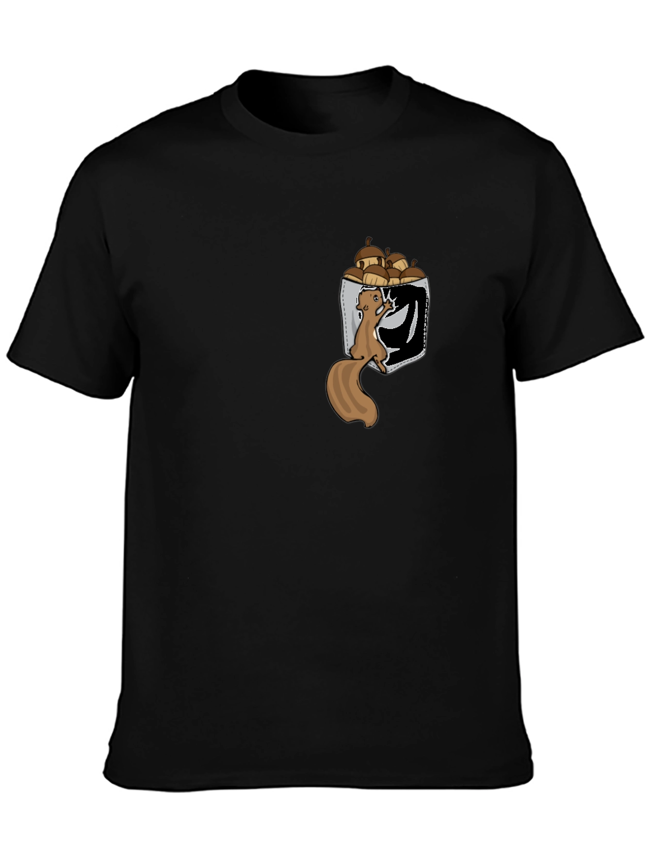 Squirrel in Pocket T-Shirt: Funny Nut Lover Tee