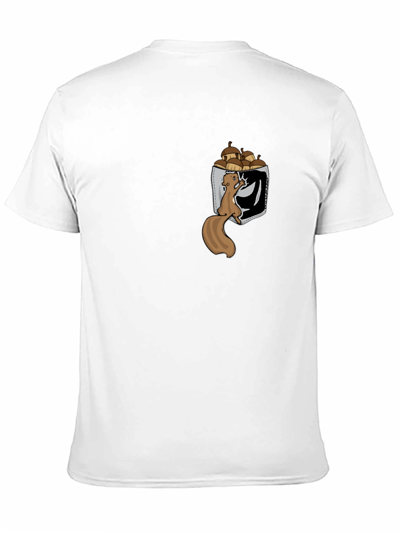Squirrel in Pocket T-Shirt: Funny Nut Lover Tee