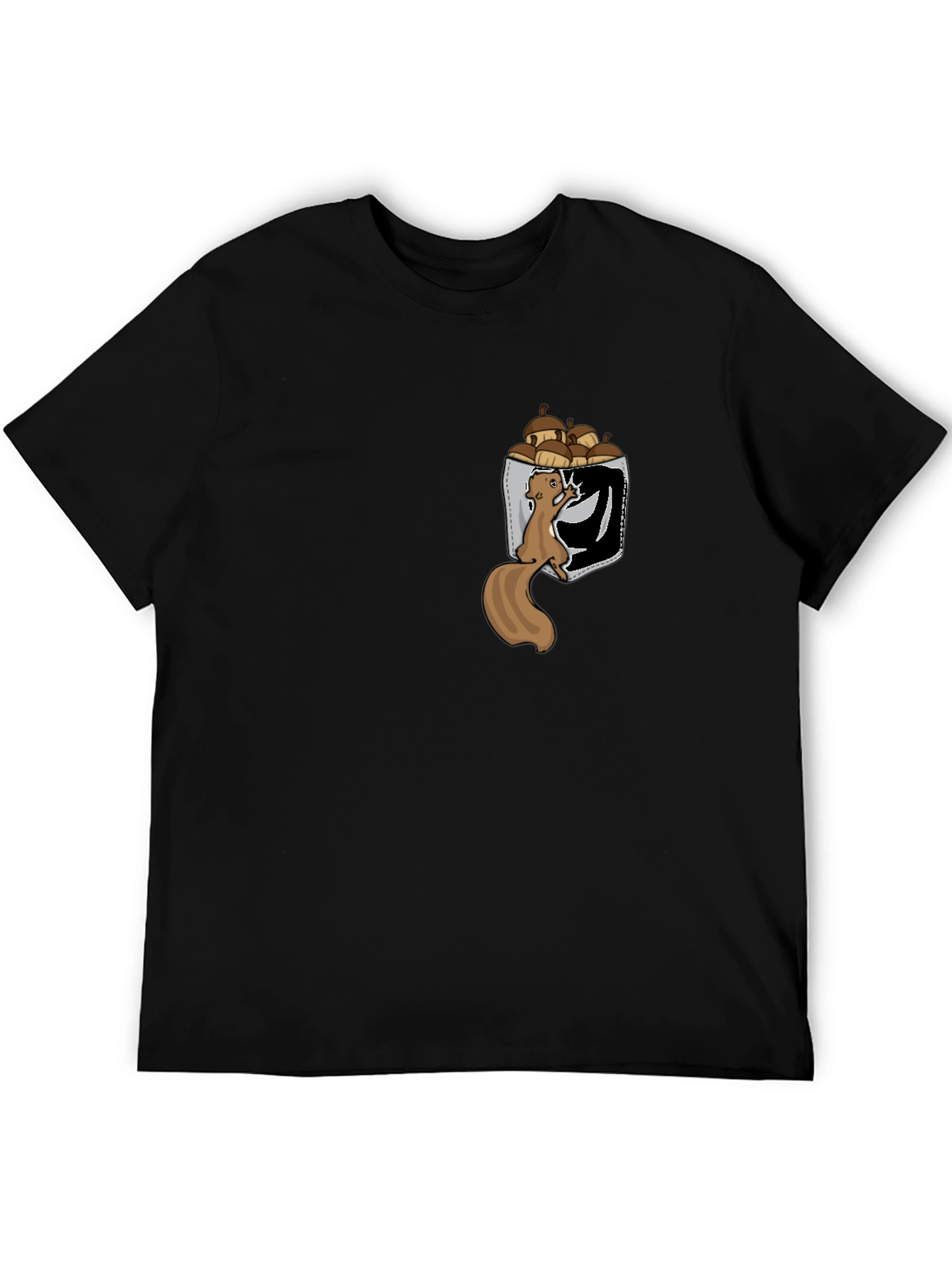 Squirrel in Pocket T-Shirt: Funny Nut Lover Tee
