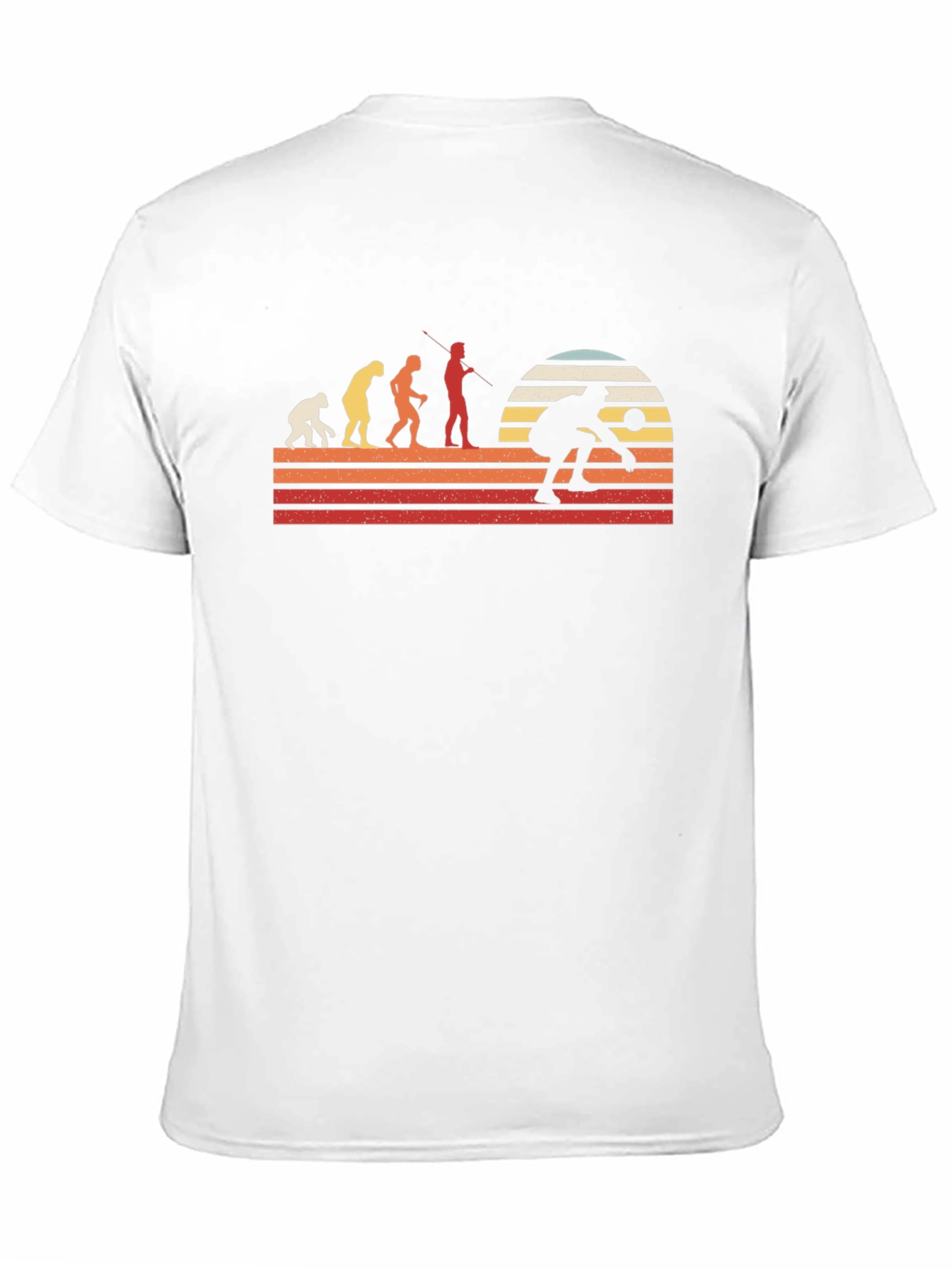 Evolution of Pickleball T-Shirt - Retro Sunset Design