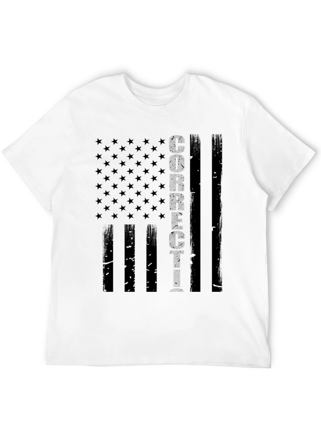 Corrections Officer American Flag T-Shirt