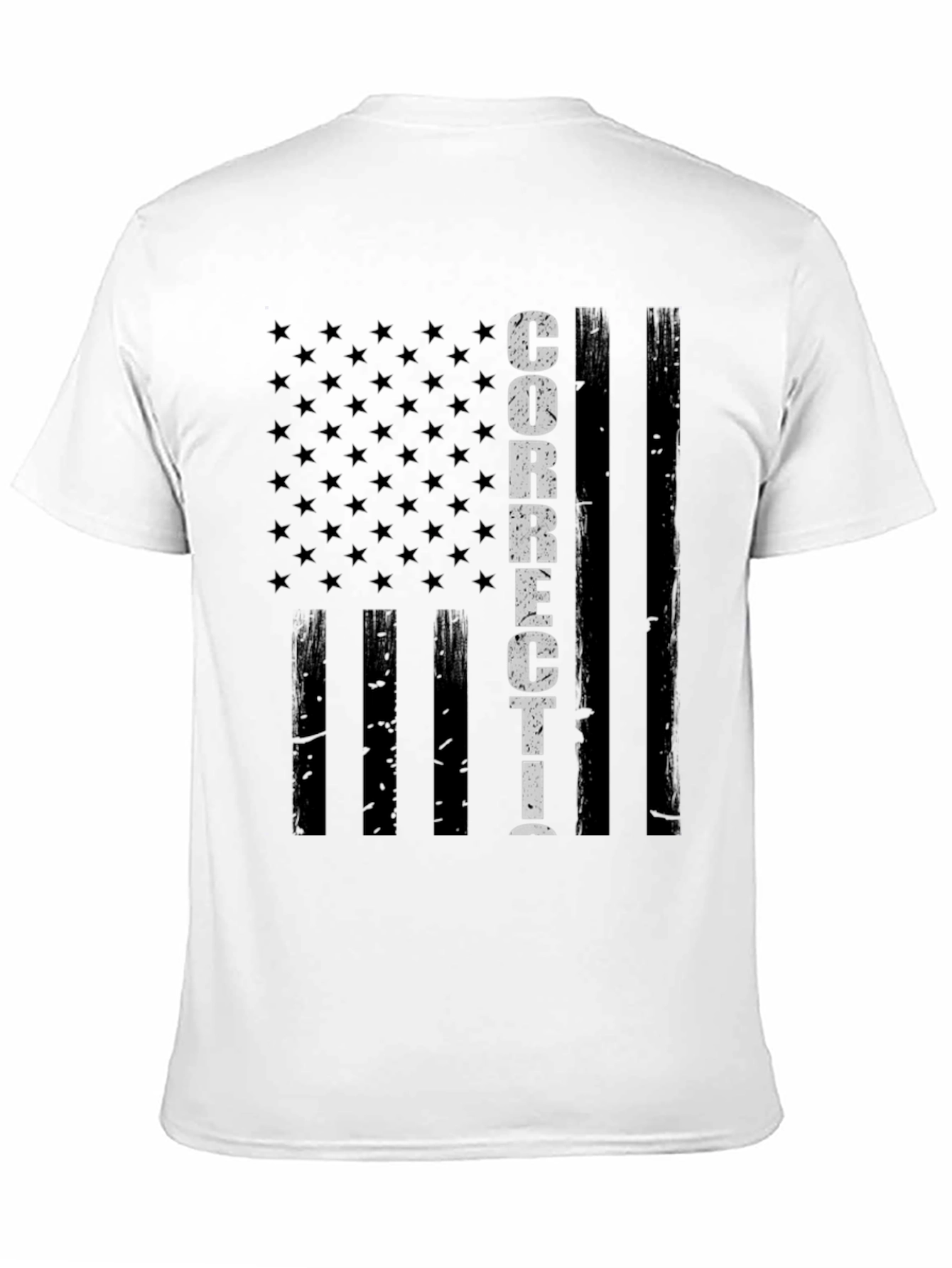 Corrections Officer American Flag T-Shirt