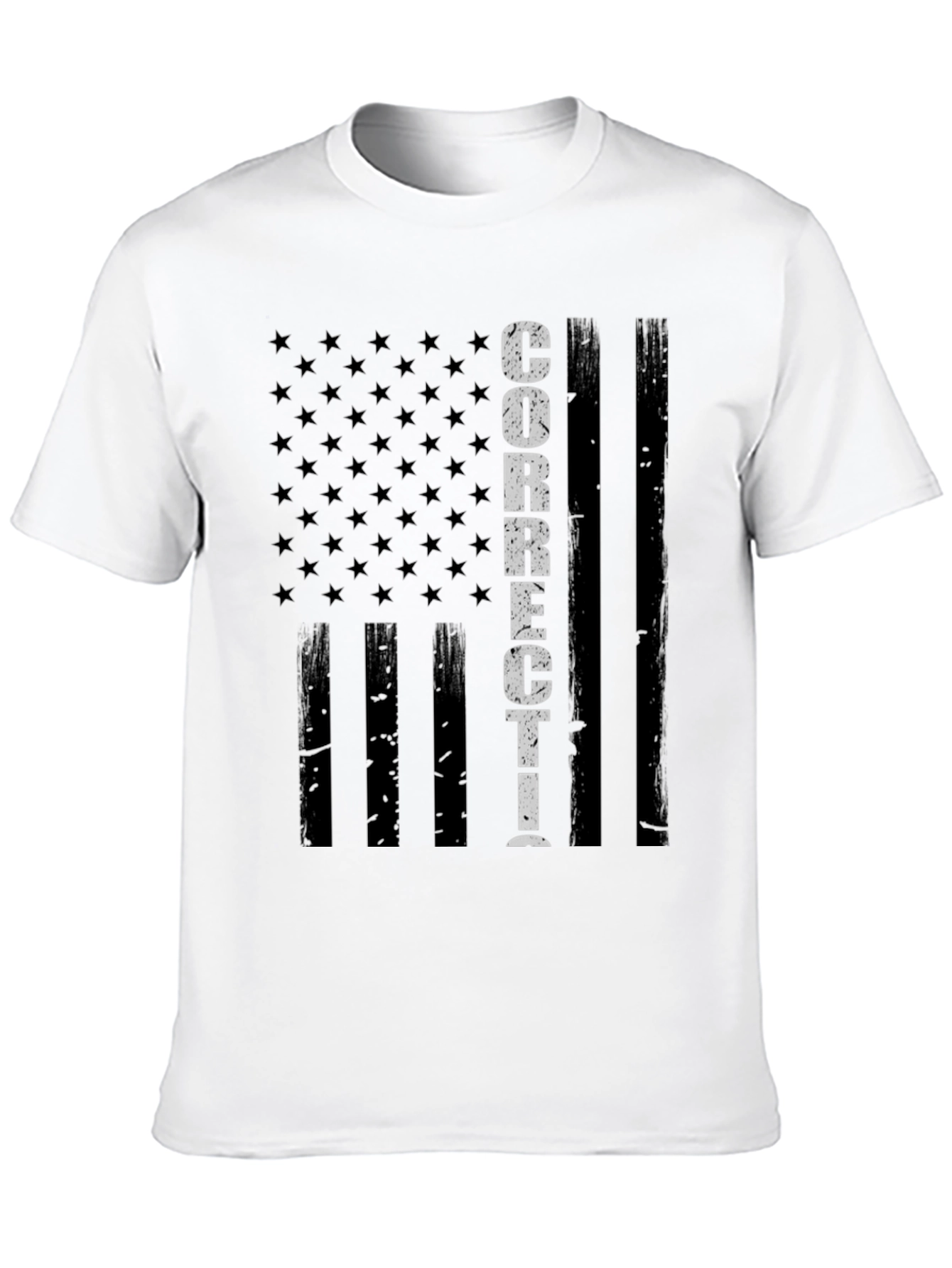 Corrections Officer American Flag T-Shirt