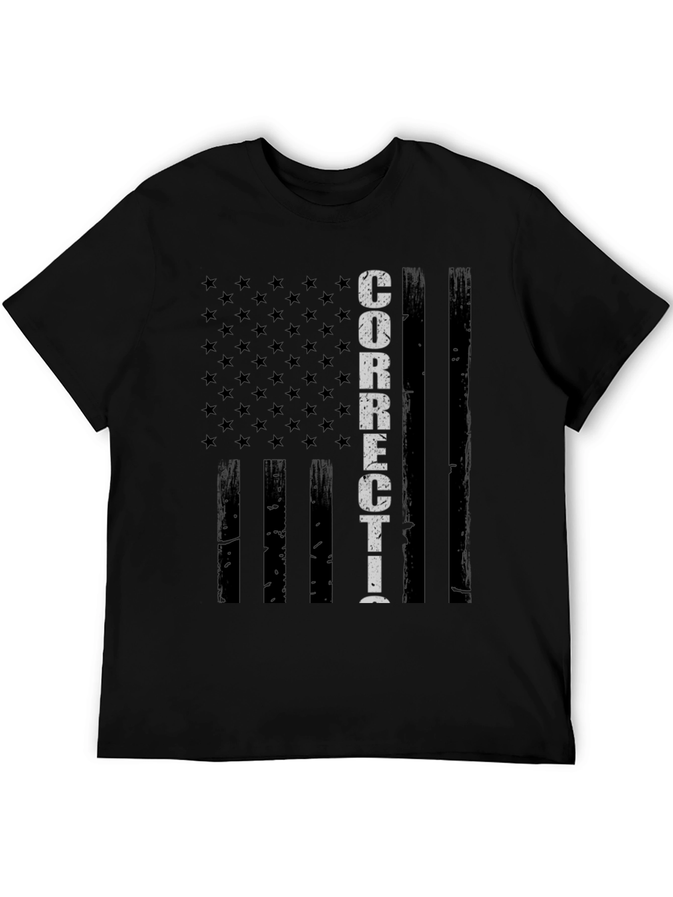 Corrections Officer American Flag T-Shirt