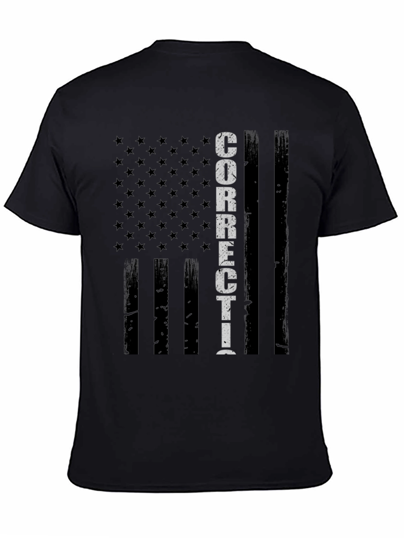 Corrections Officer American Flag T-Shirt
