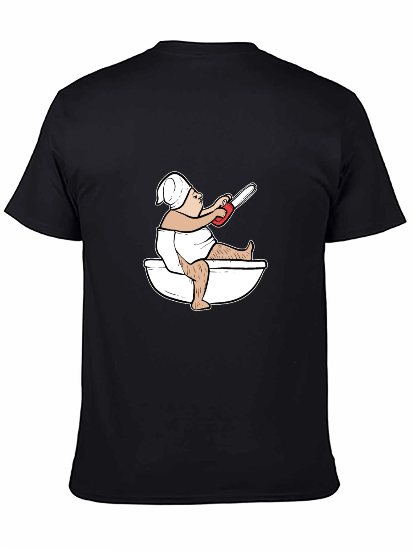 Funny Toilet Humor Chainsaw T-Shirt