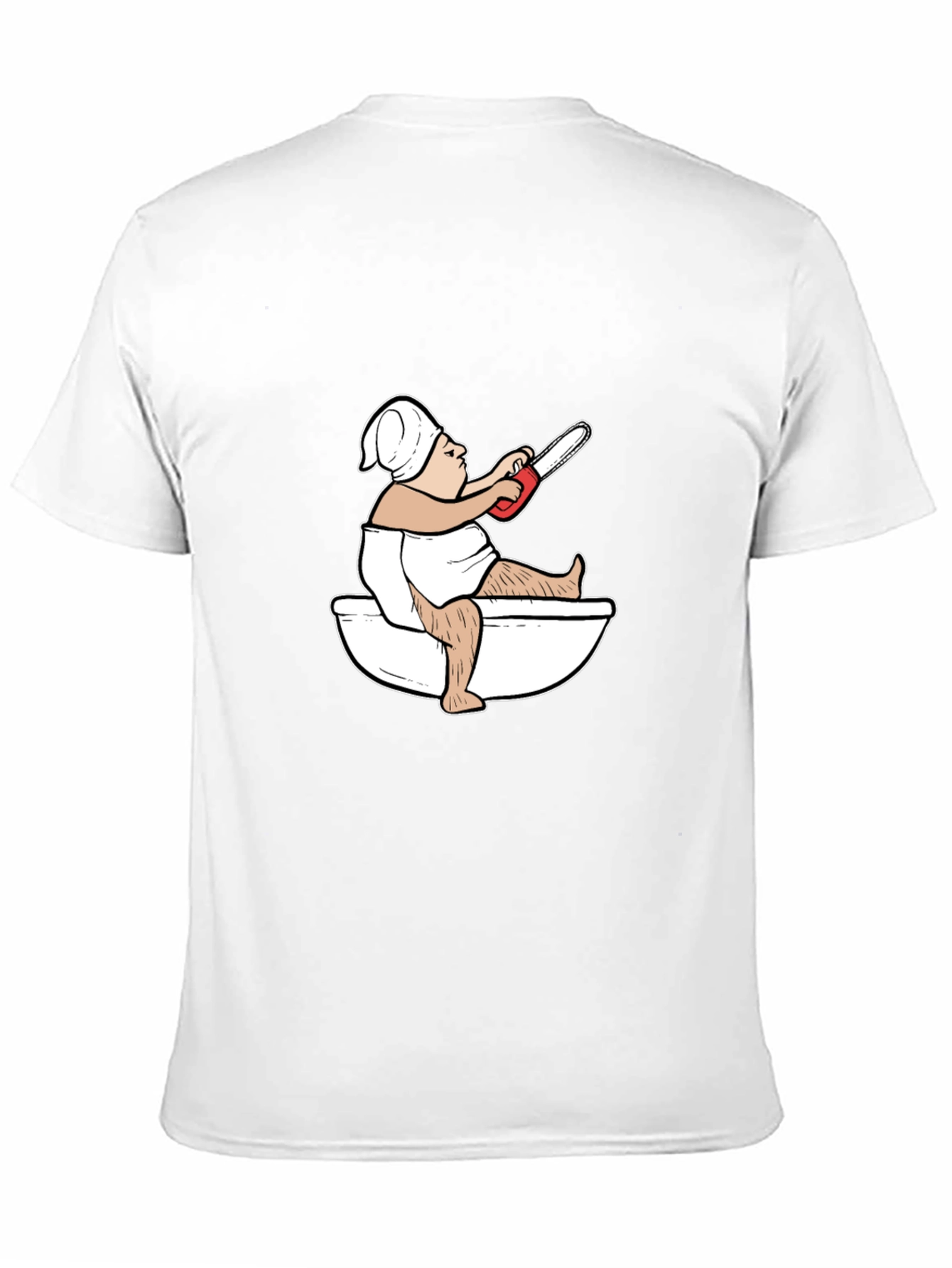 Funny Toilet Humor Chainsaw T-Shirt