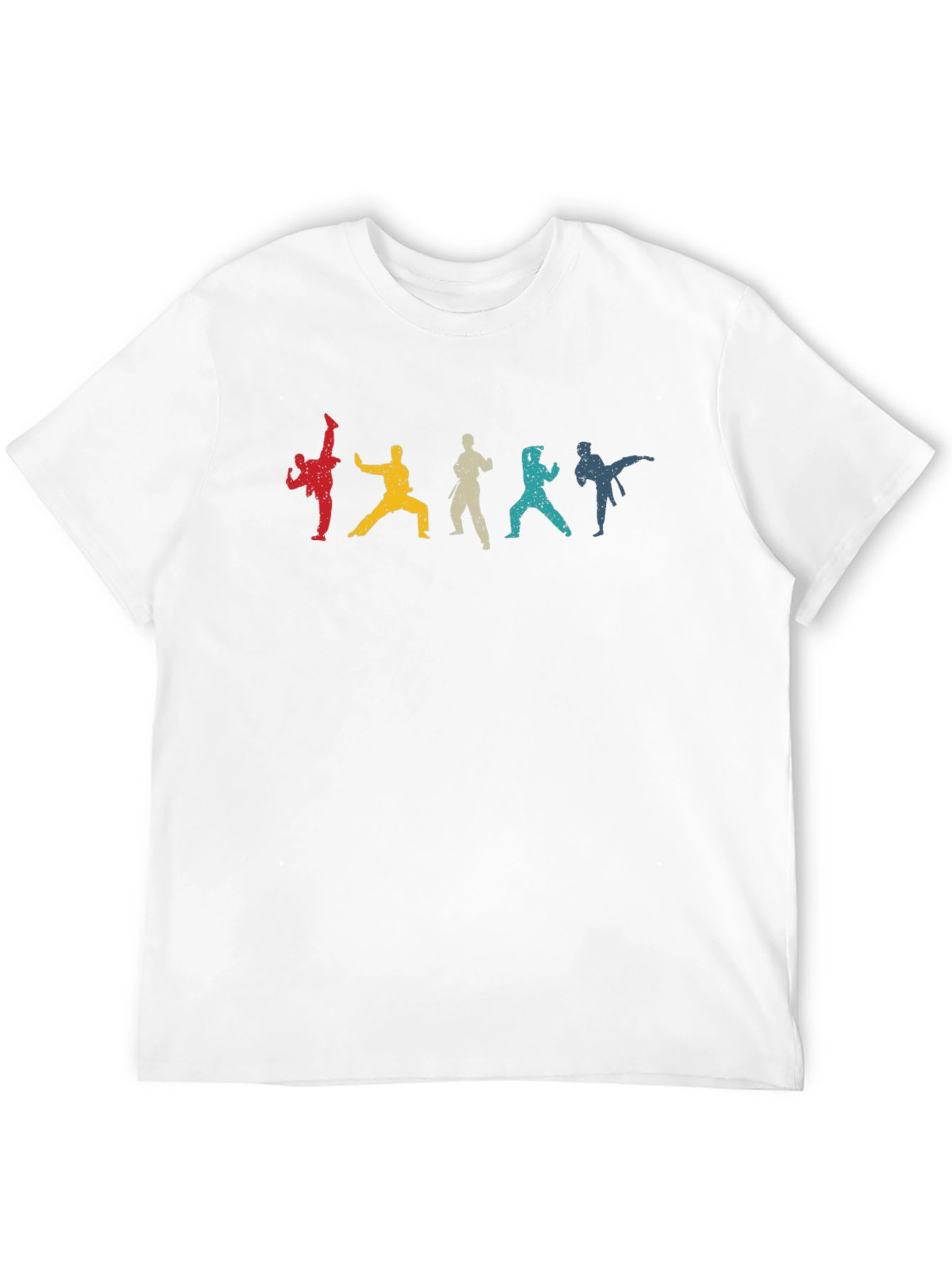 Karate Silhouettes Black T-Shirt