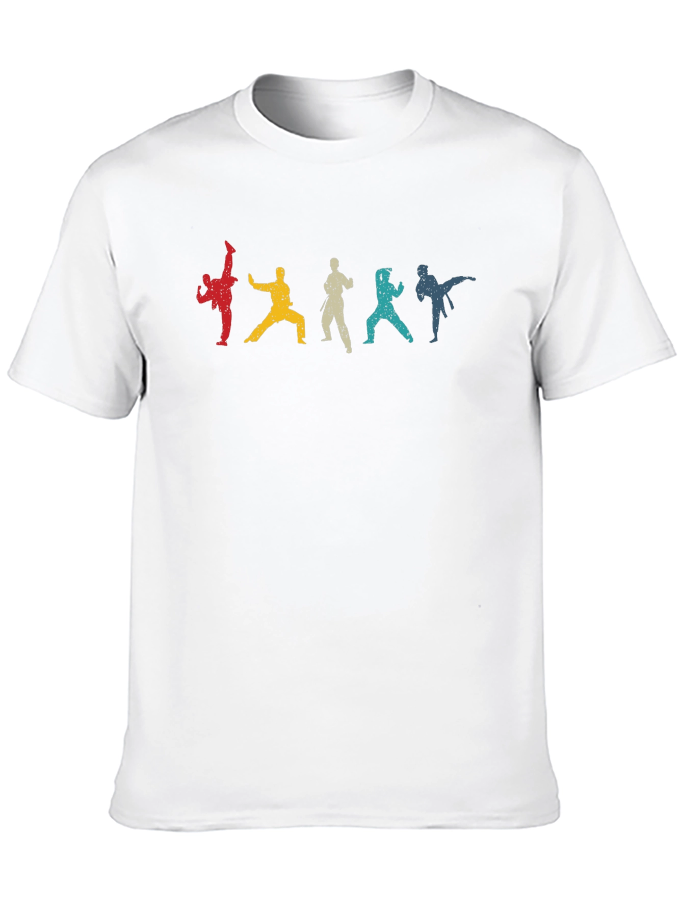 Karate Silhouettes Black T-Shirt