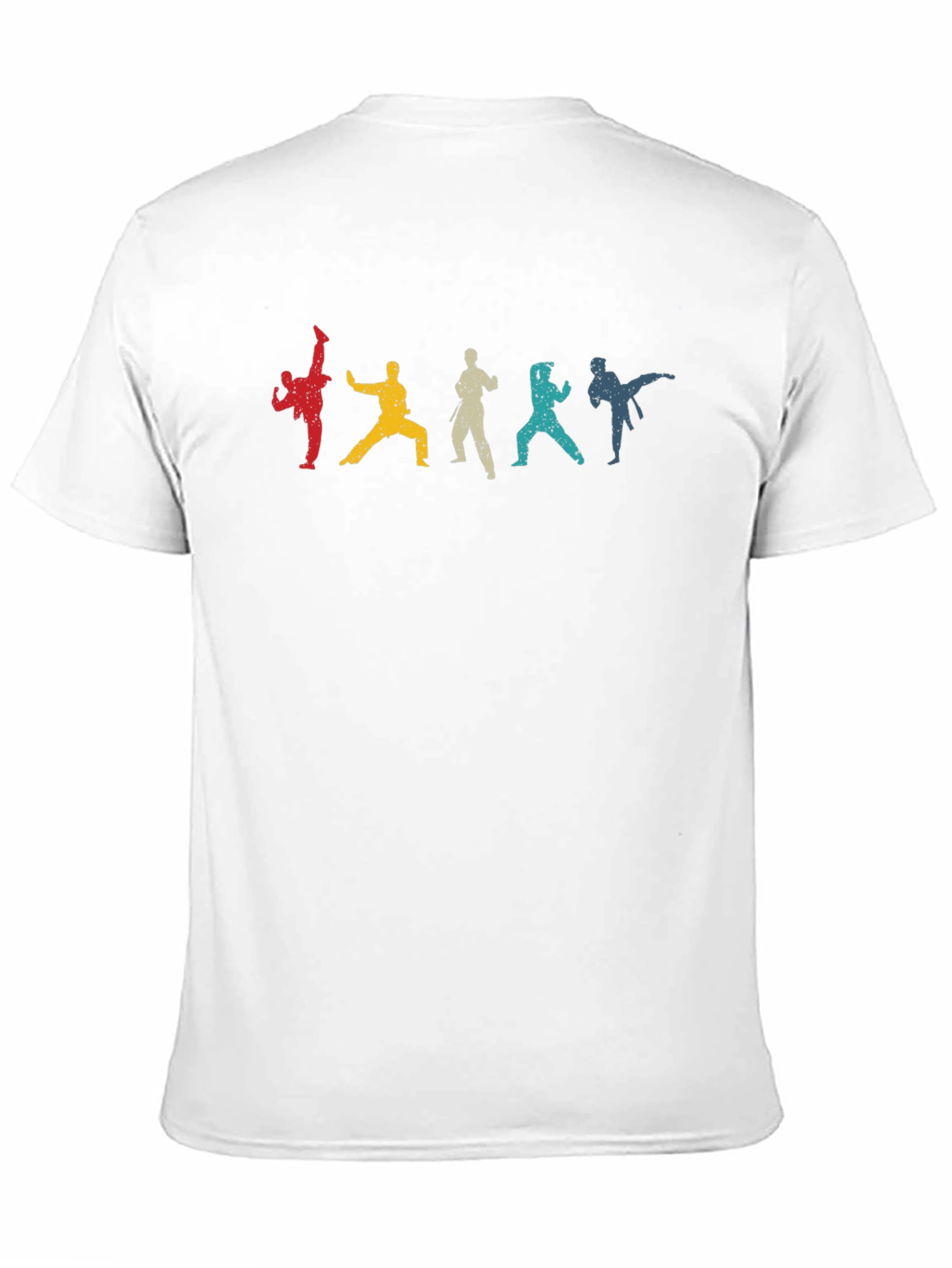 Karate Silhouettes Black T-Shirt
