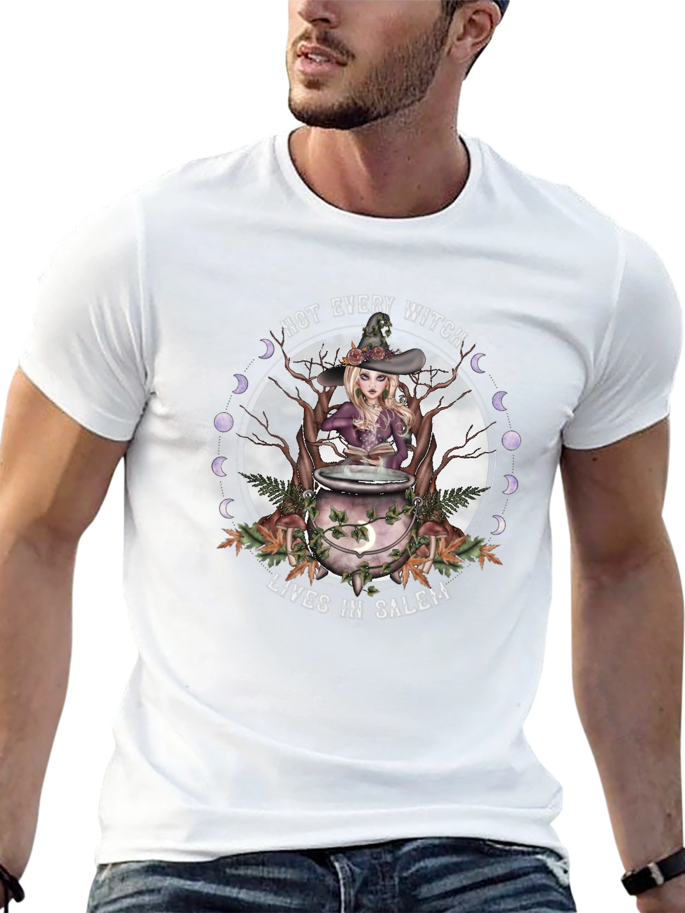 Witch T-Shirt - Not Every Witch Lives in Salem