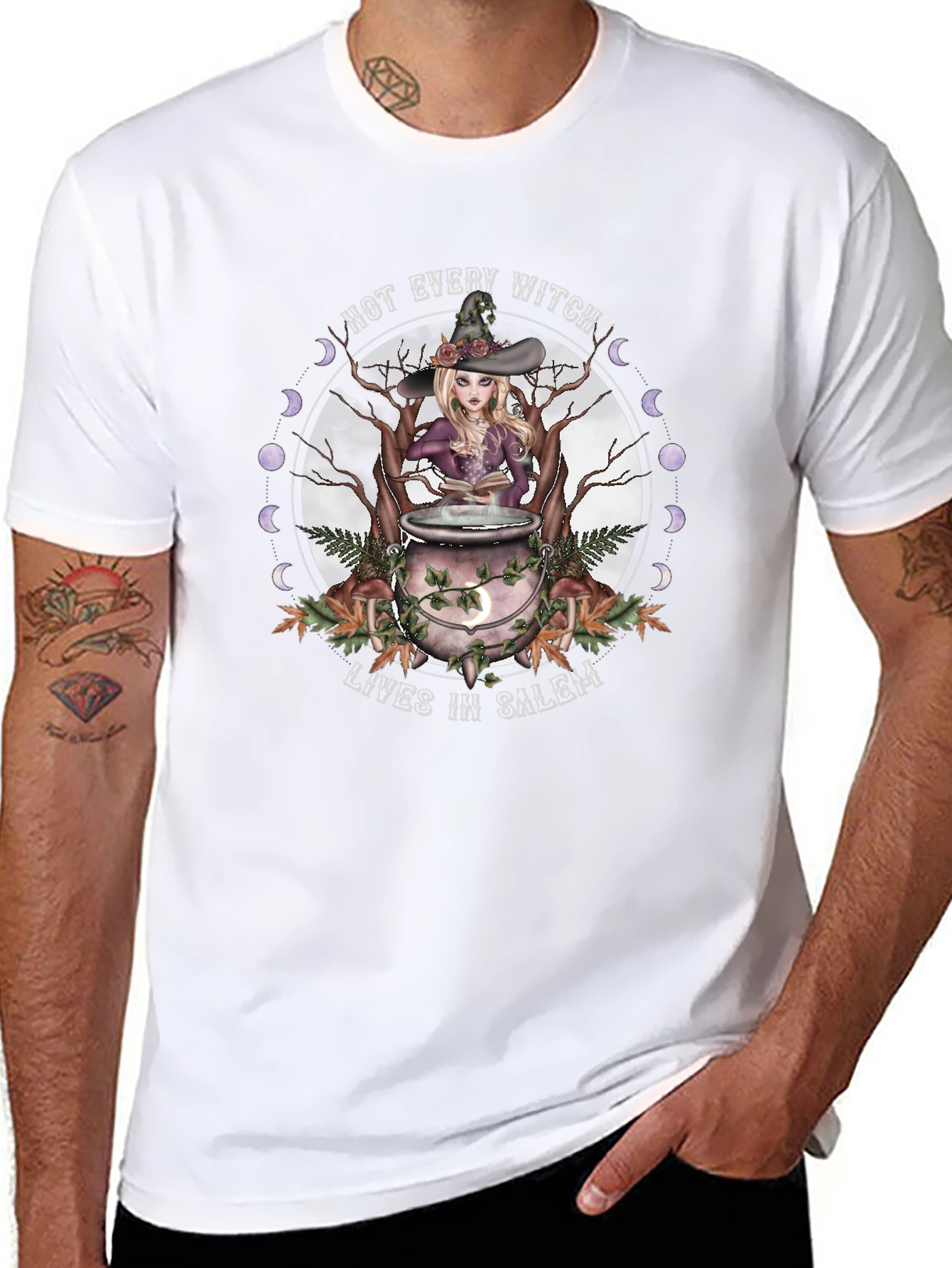 Witch T-Shirt - Not Every Witch Lives in Salem