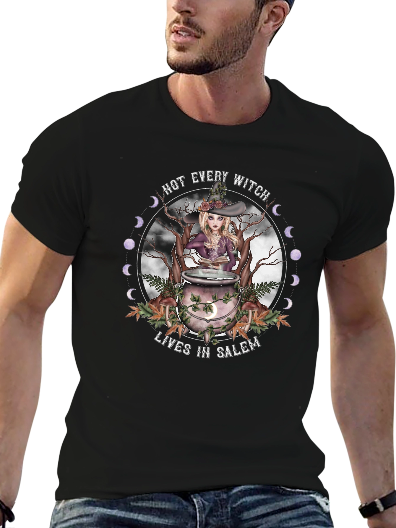 Witch T-Shirt - Not Every Witch Lives in Salem
