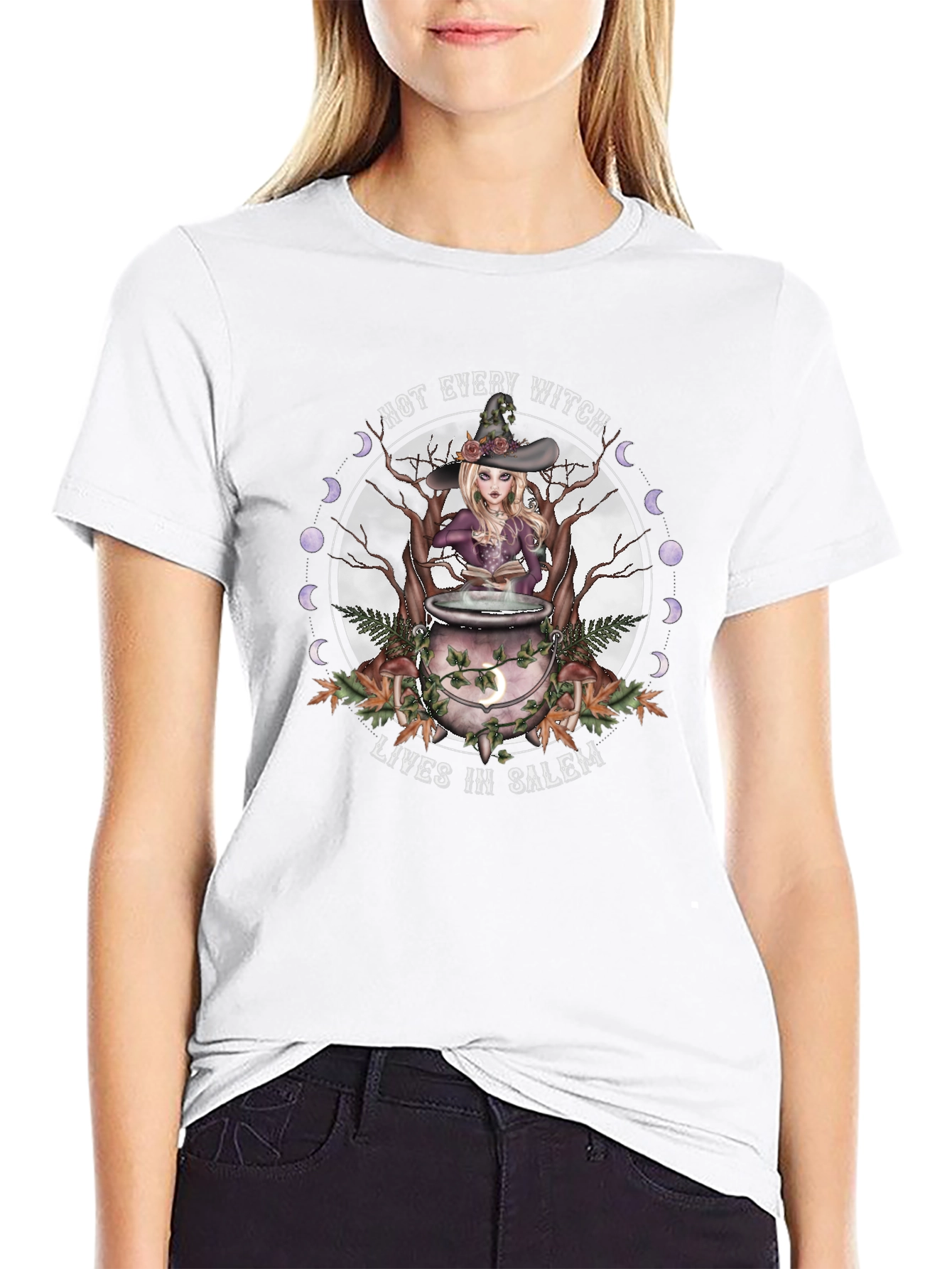 Witch T-Shirt - Not Every Witch Lives in Salem