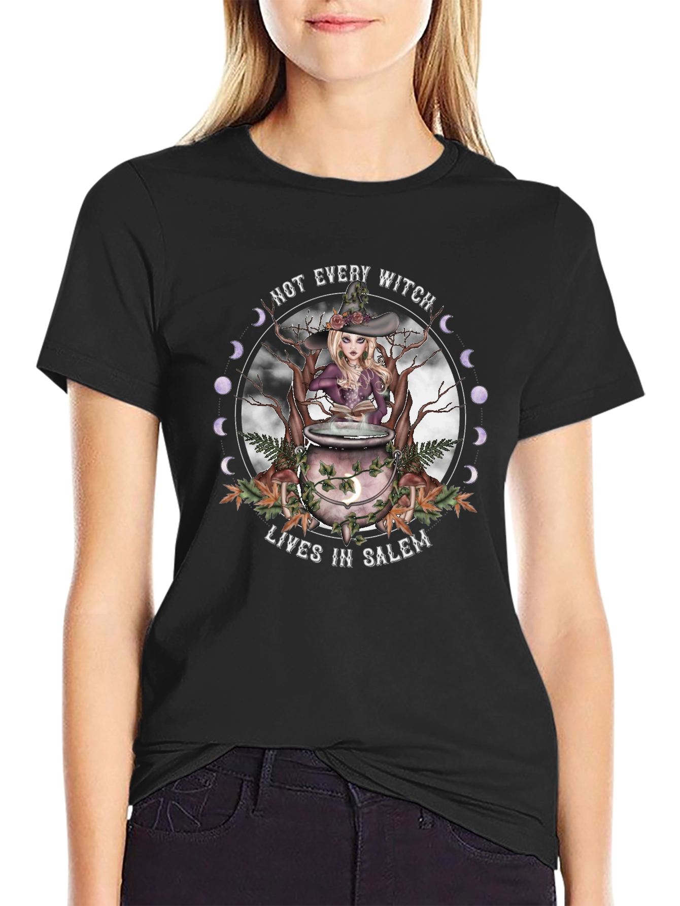 Witch T-Shirt - Not Every Witch Lives in Salem