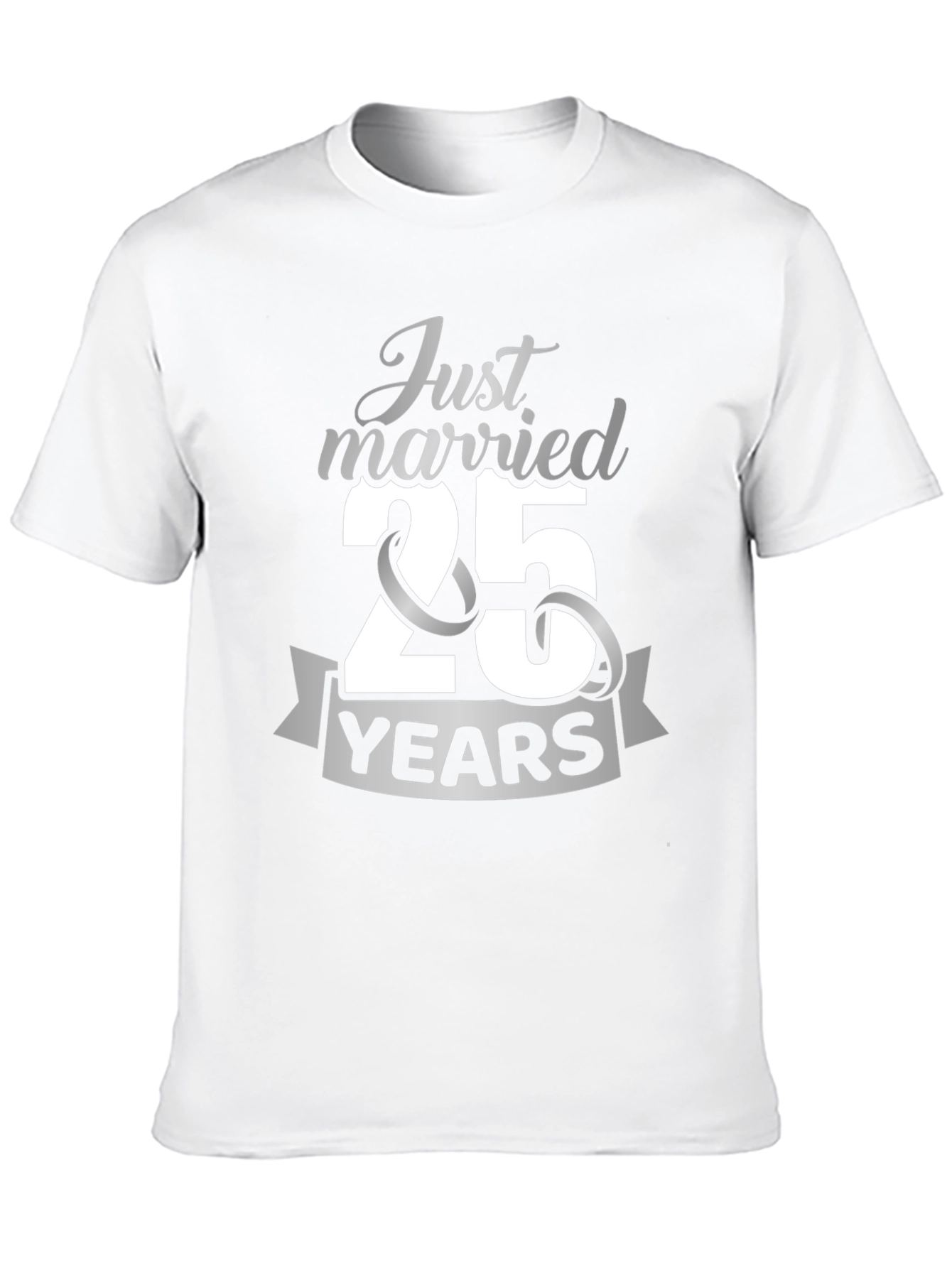 25th Anniversary T-Shirt - Just Married 25 Years