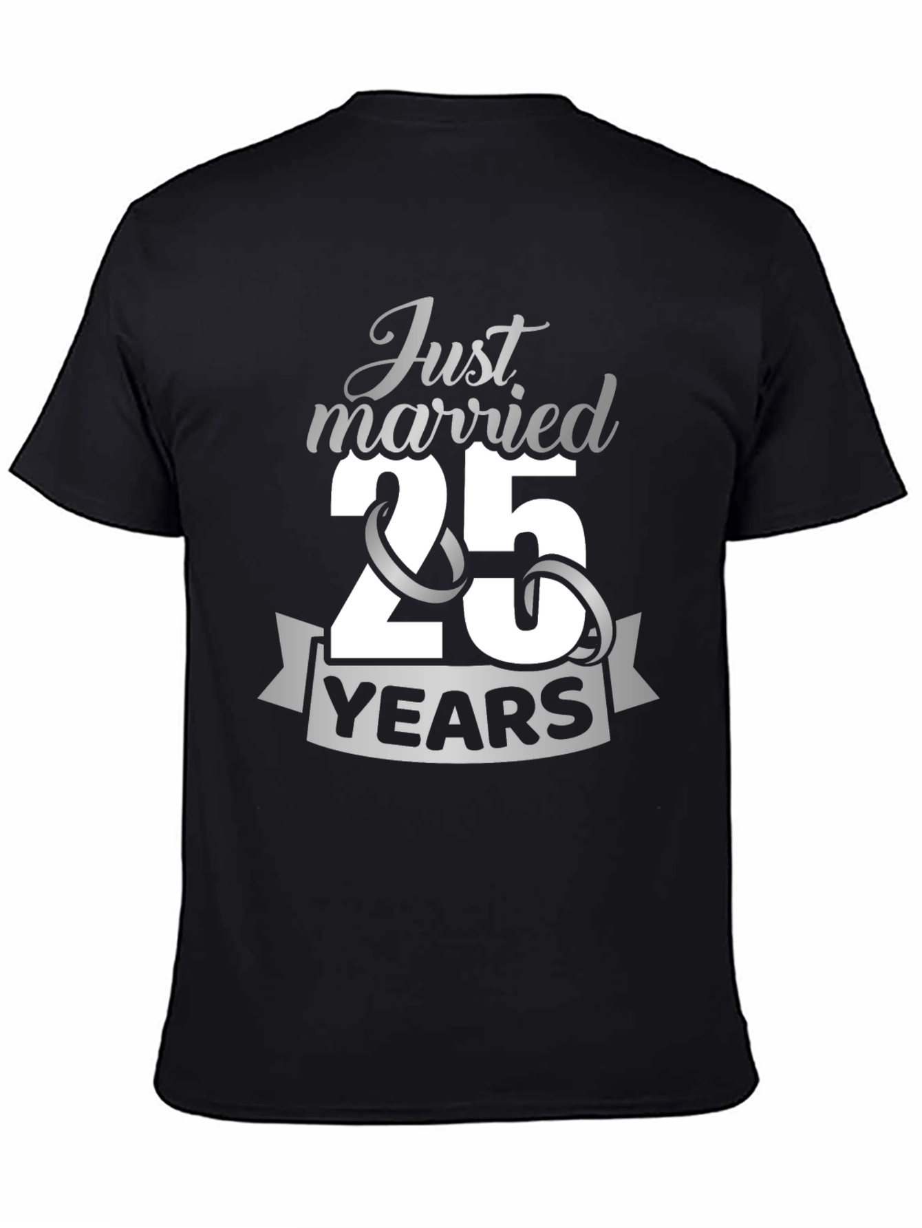 25th Anniversary T-Shirt - Just Married 25 Years