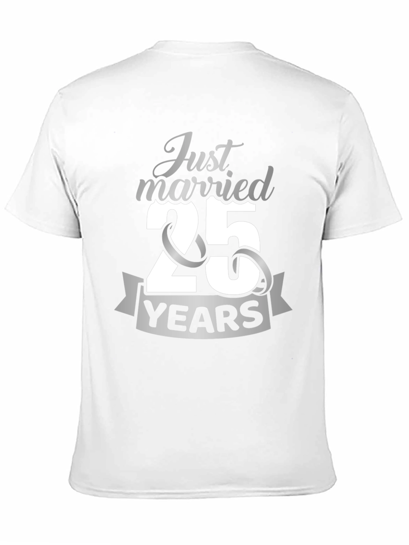 25th Anniversary T-Shirt - Just Married 25 Years