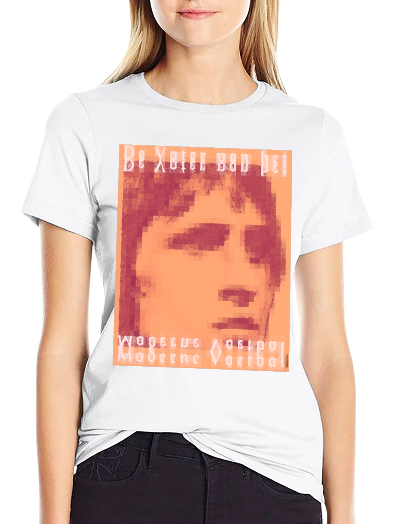 Pixelated Portrait Graphic Tee