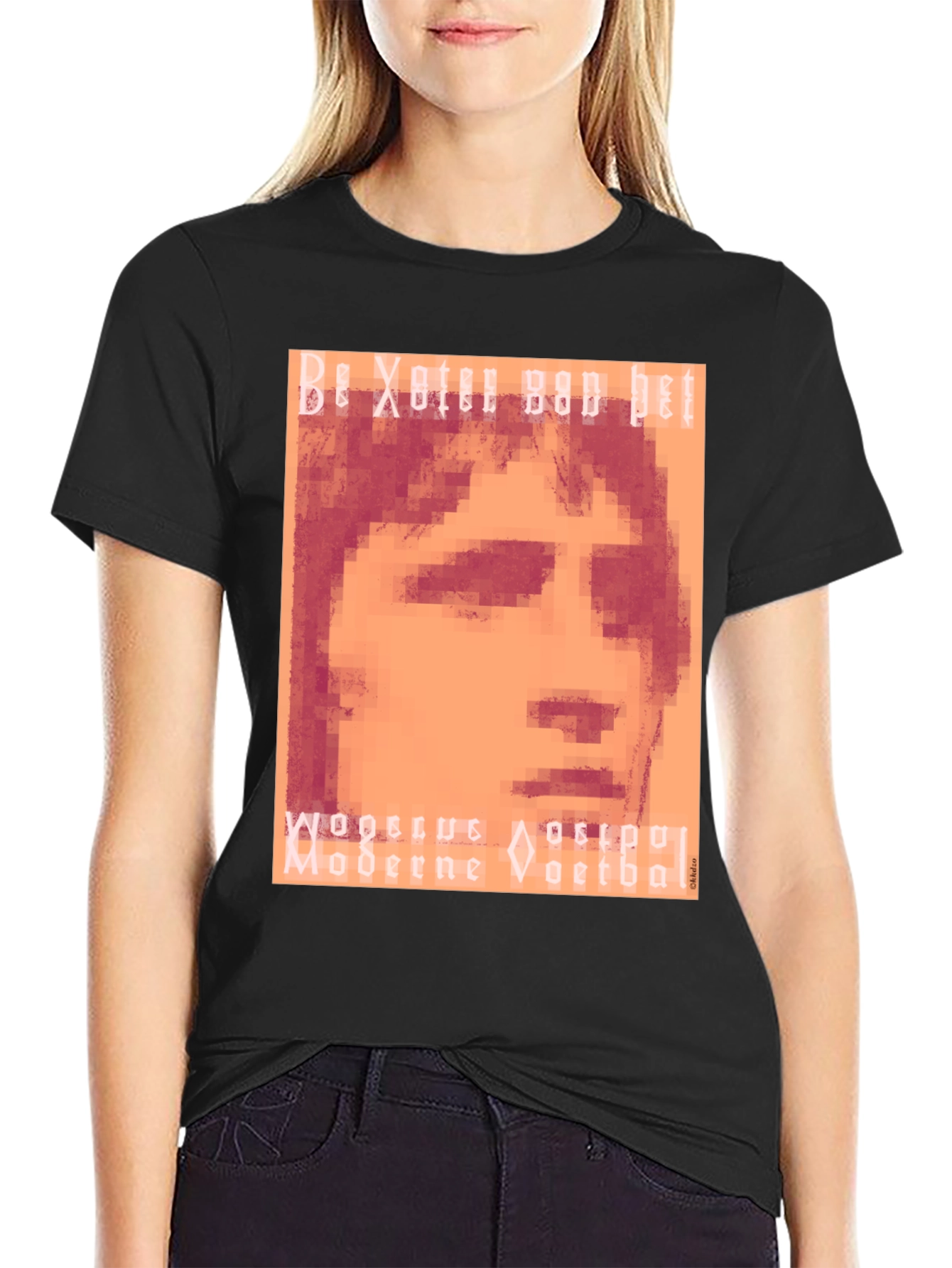 Pixelated Portrait Graphic Tee