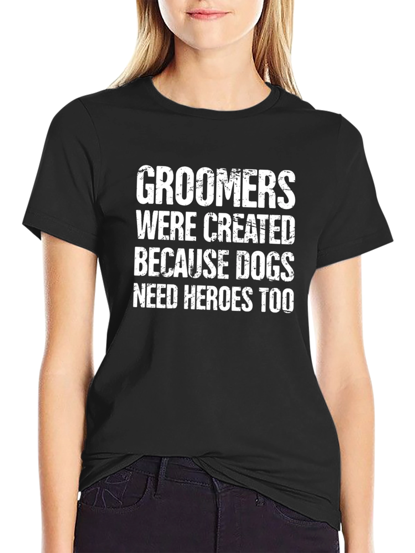 Groomers Need Heroes T-Shirt - Black