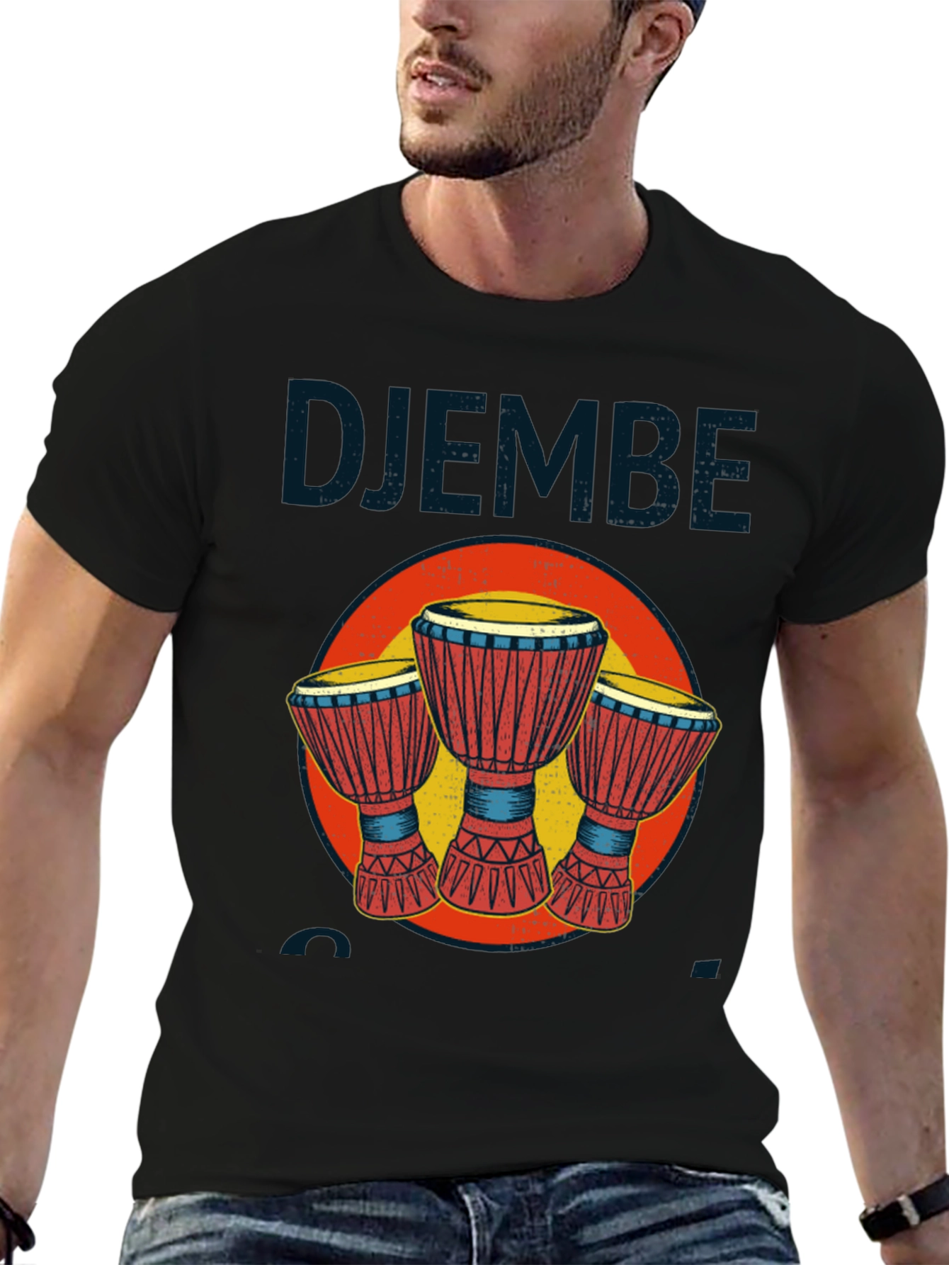 Djembe Drum Graphic T-Shirt - Music Lover Tee