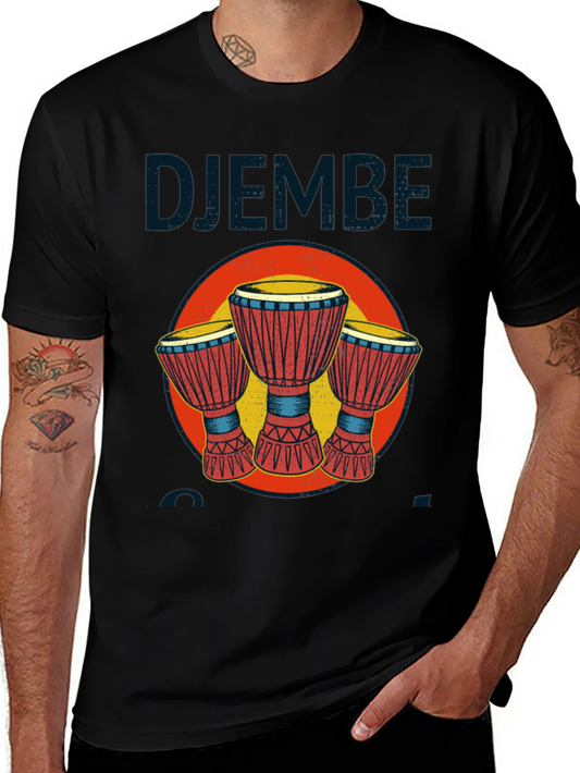 Djembe Drum Graphic T-Shirt - Music Lover Tee