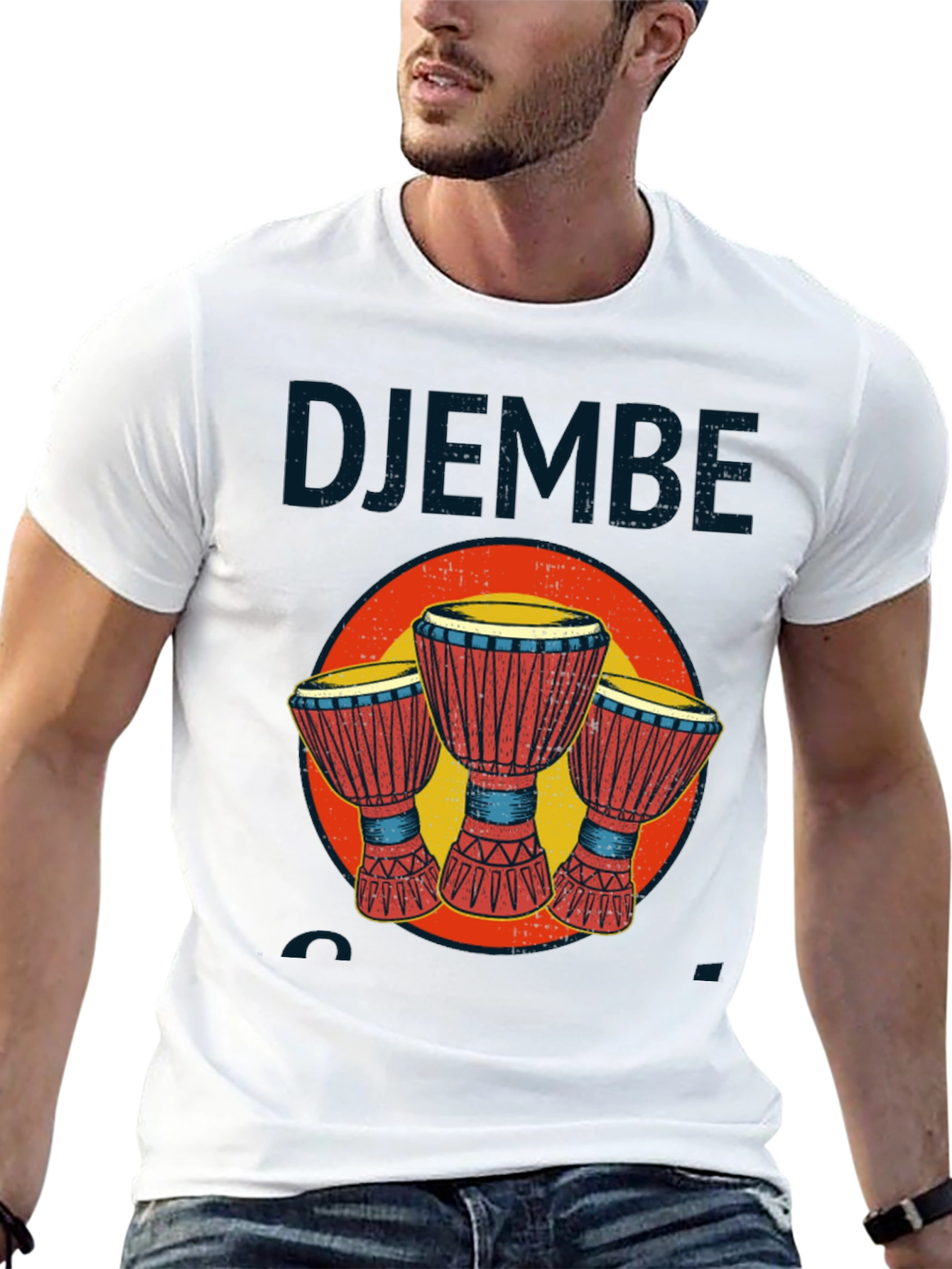 Djembe Drum Graphic T-Shirt - Music Lover Tee