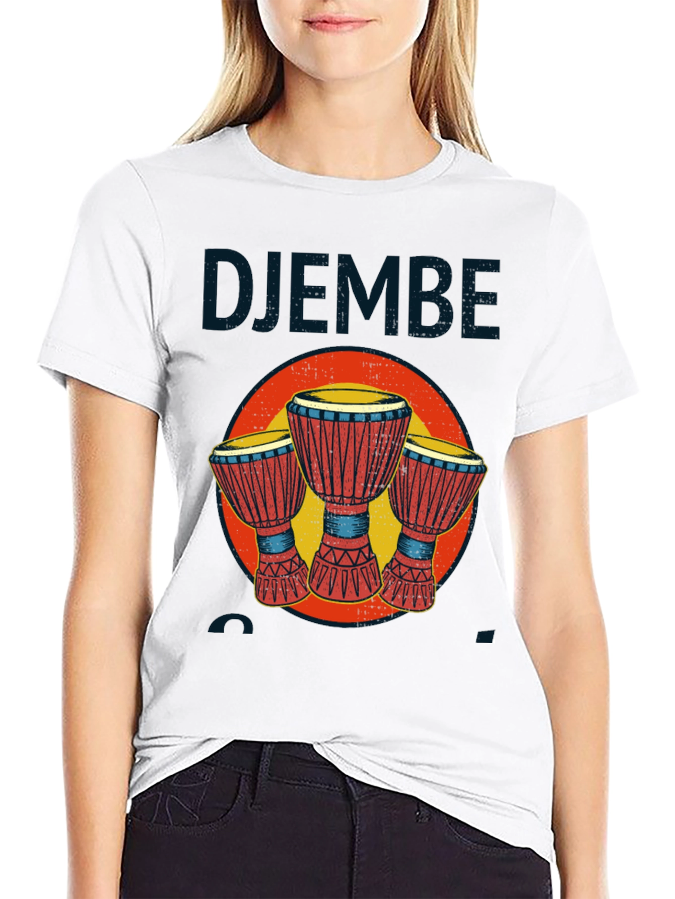 Djembe Drum Graphic T-Shirt - Music Lover Tee