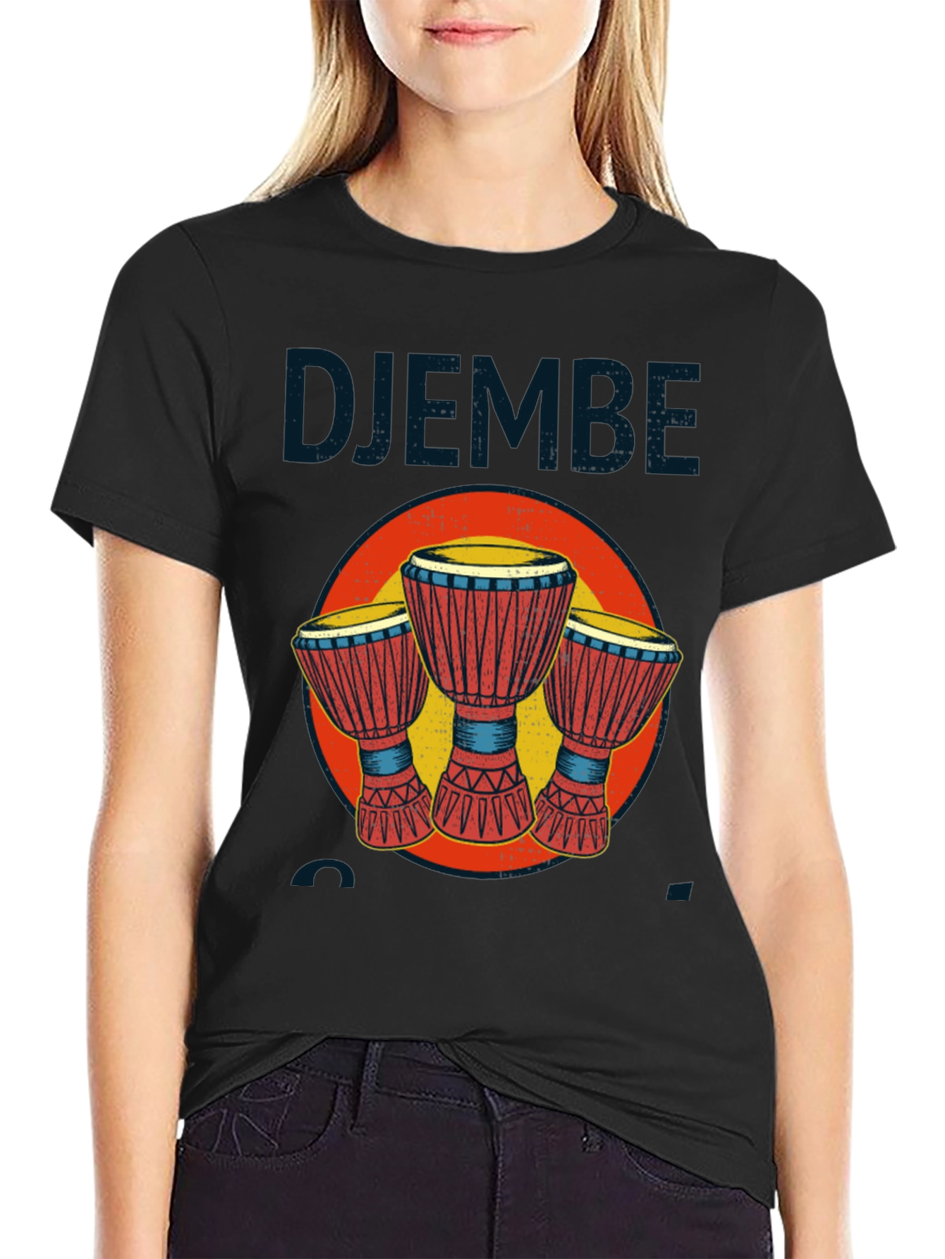 Djembe Drum Graphic T-Shirt - Music Lover Tee