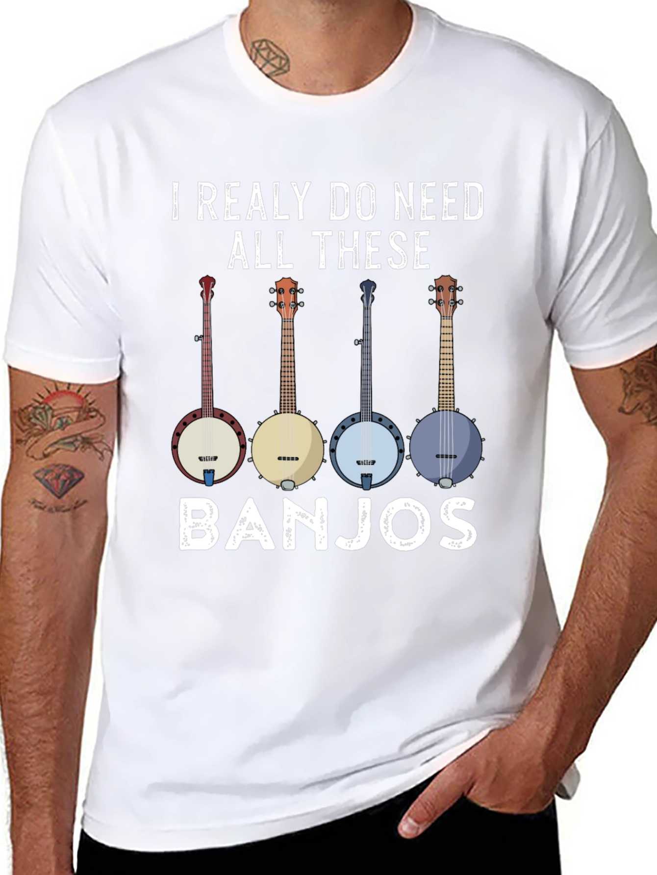 I Need All These Banjos Graphic Tee