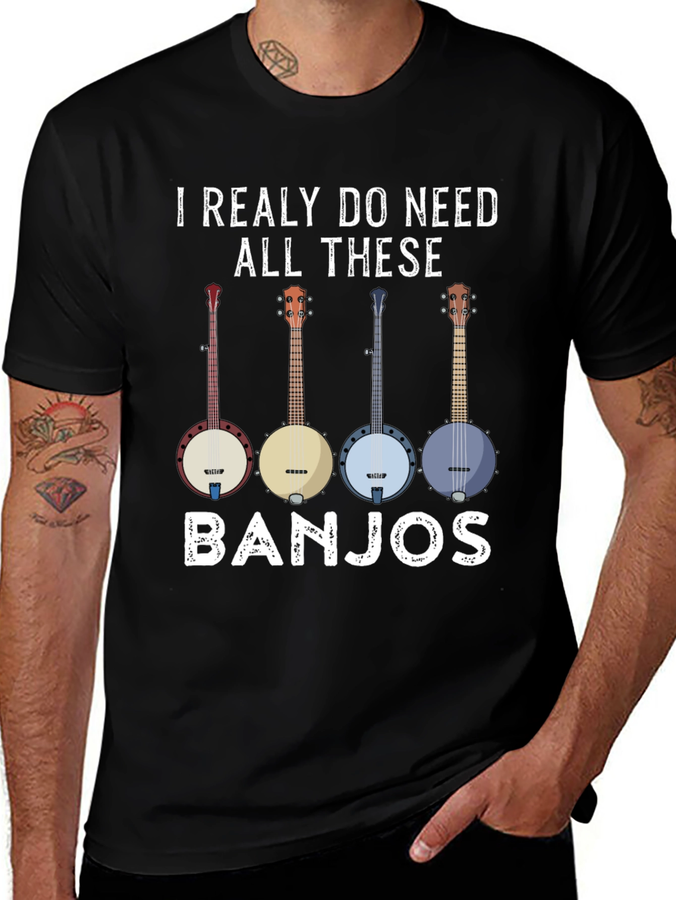 I Need All These Banjos Graphic Tee