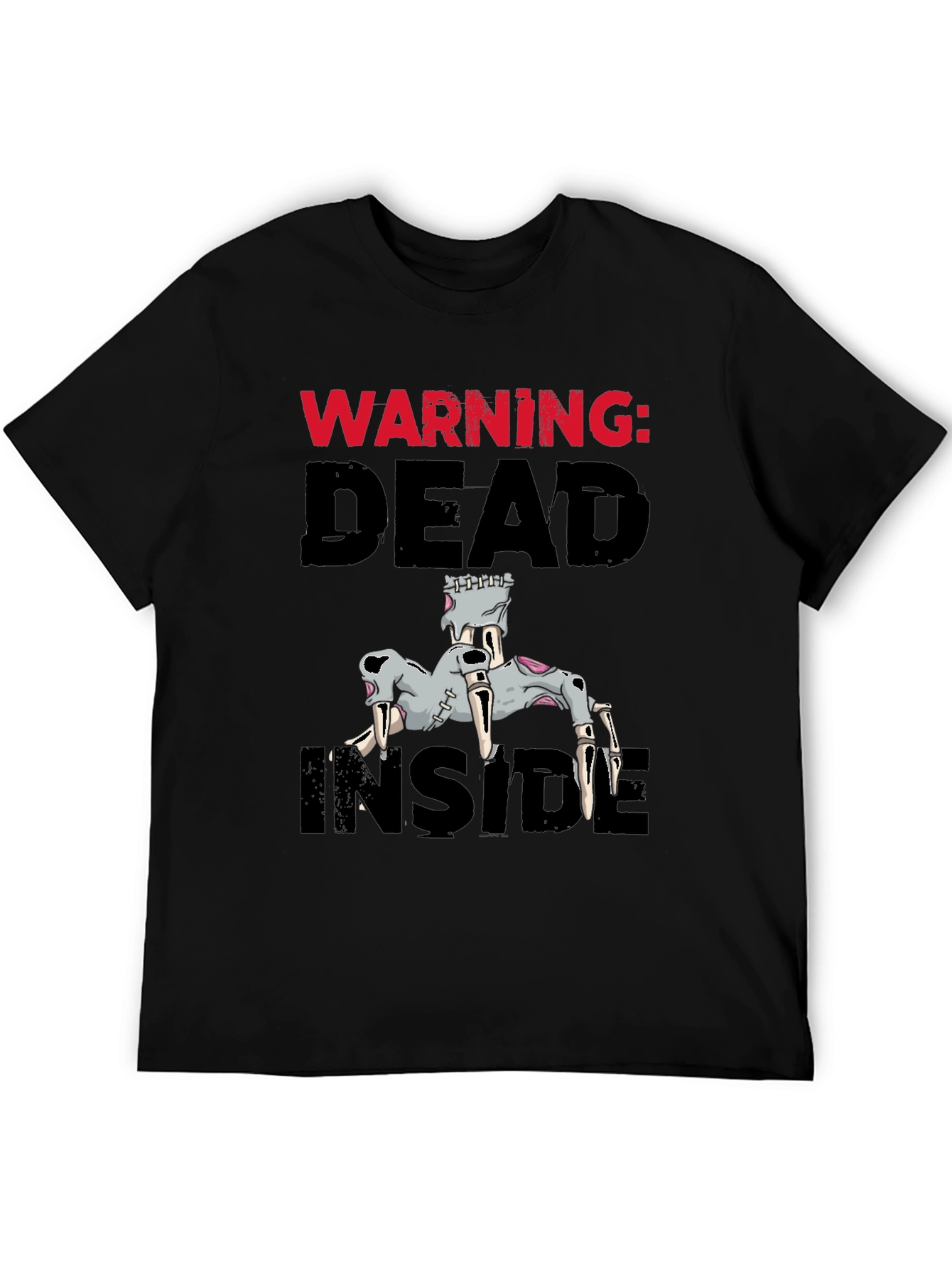 Warning: Dead Inside Graphic Tee - Black