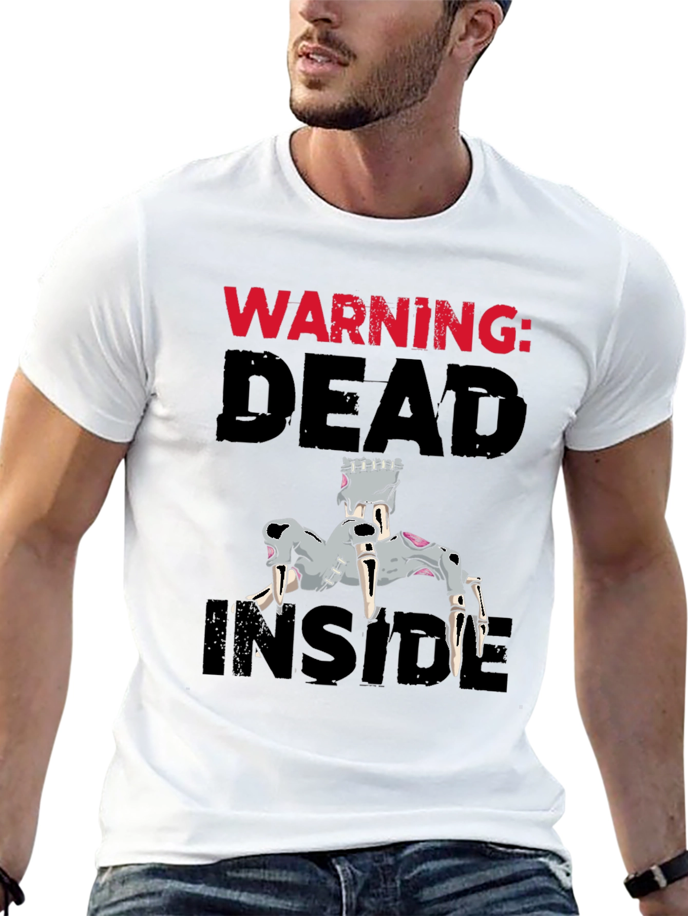 Warning: Dead Inside Graphic Tee - Black