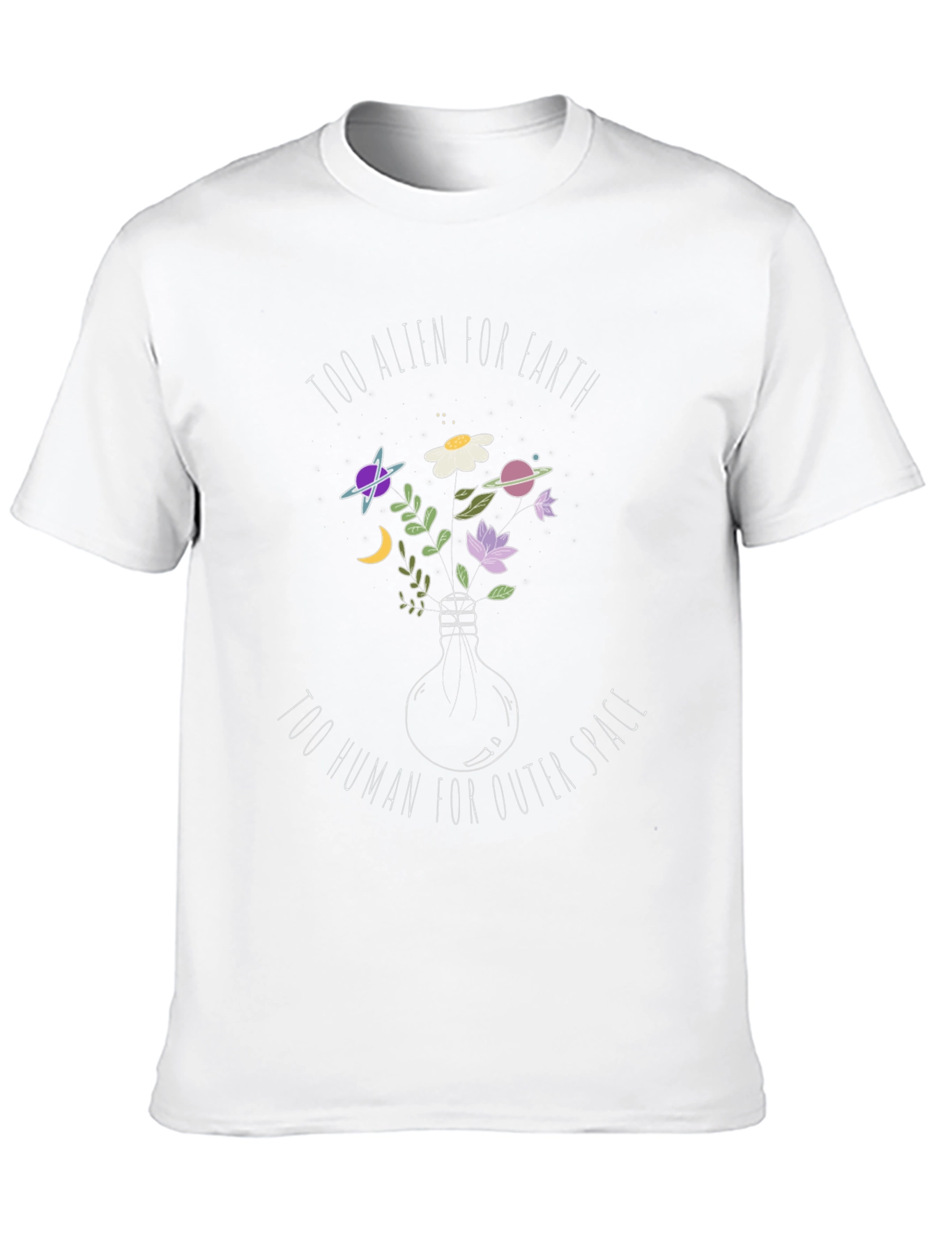 Alien/Human T-Shirt: Unique Space Design