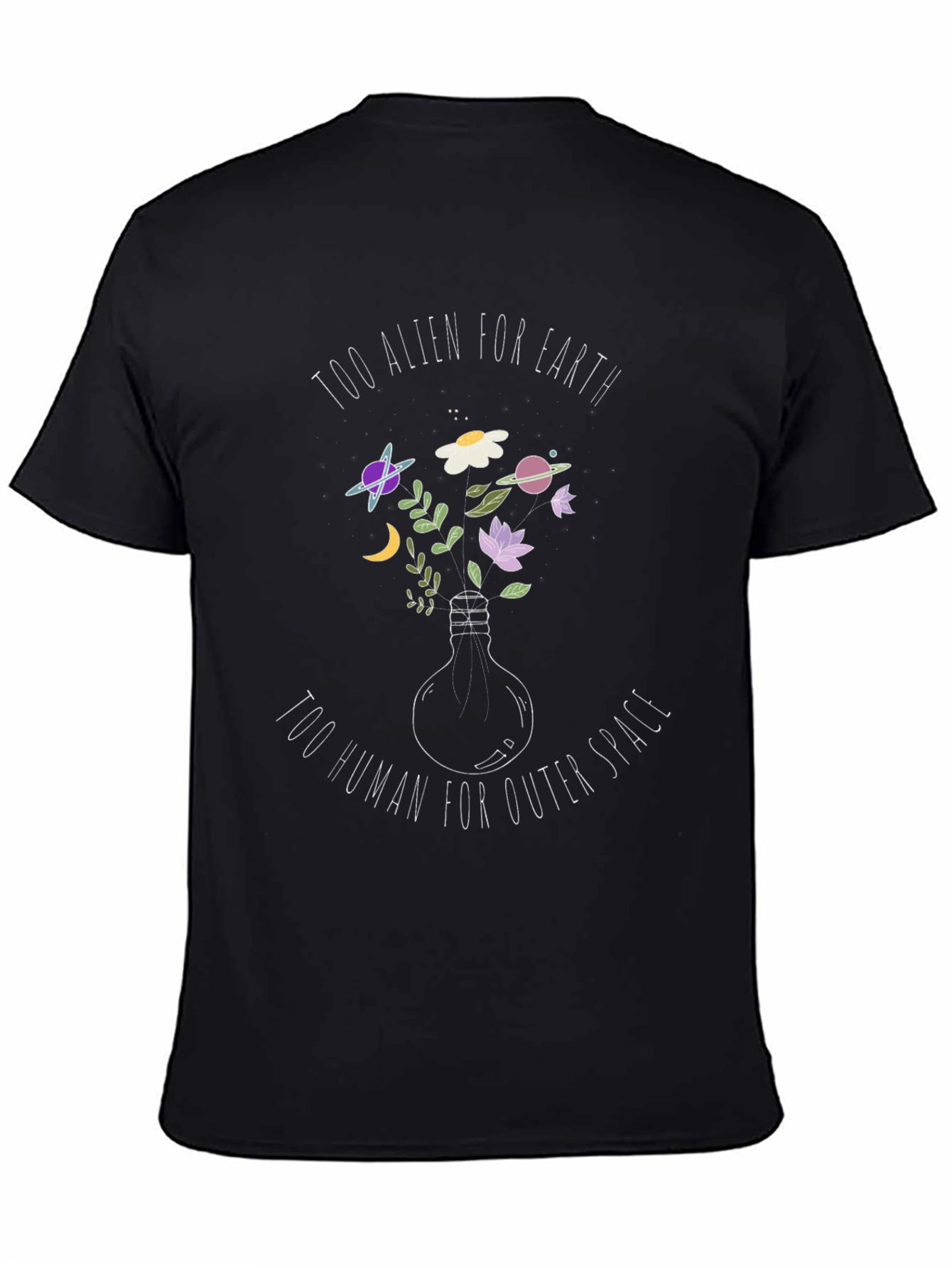 Alien/Human T-Shirt: Unique Space Design