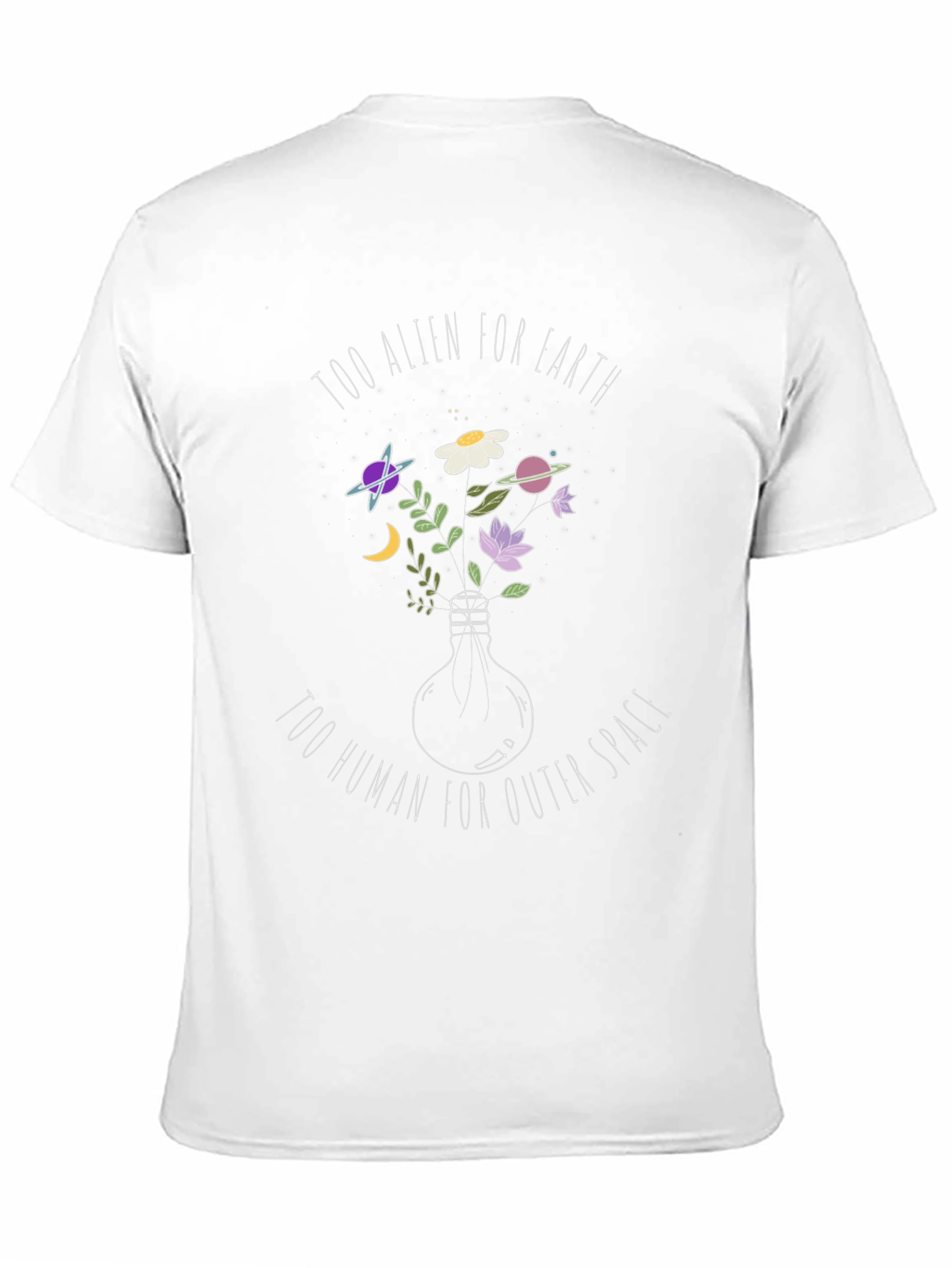Alien/Human T-Shirt: Unique Space Design