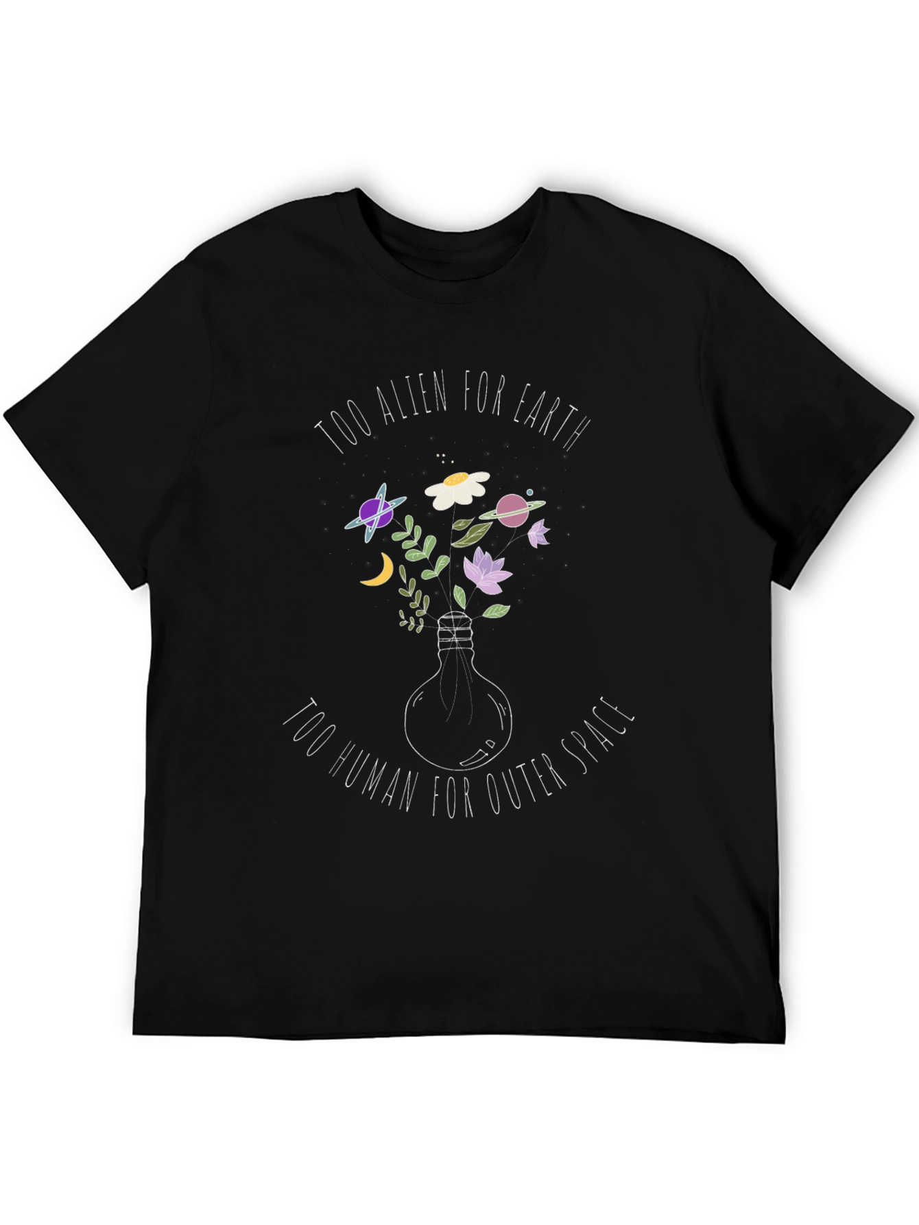 Alien/Human T-Shirt: Unique Space Design