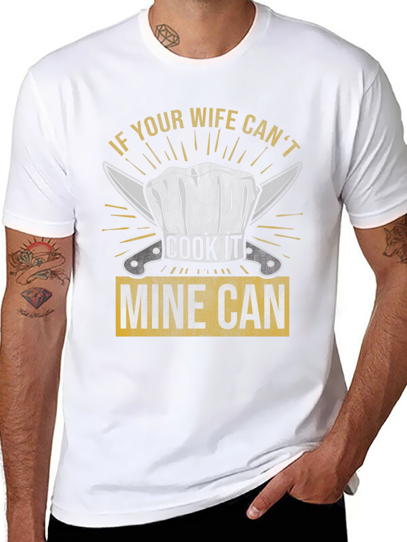 Funny Chef Wife T-Shirt - Mine Can Cook It!