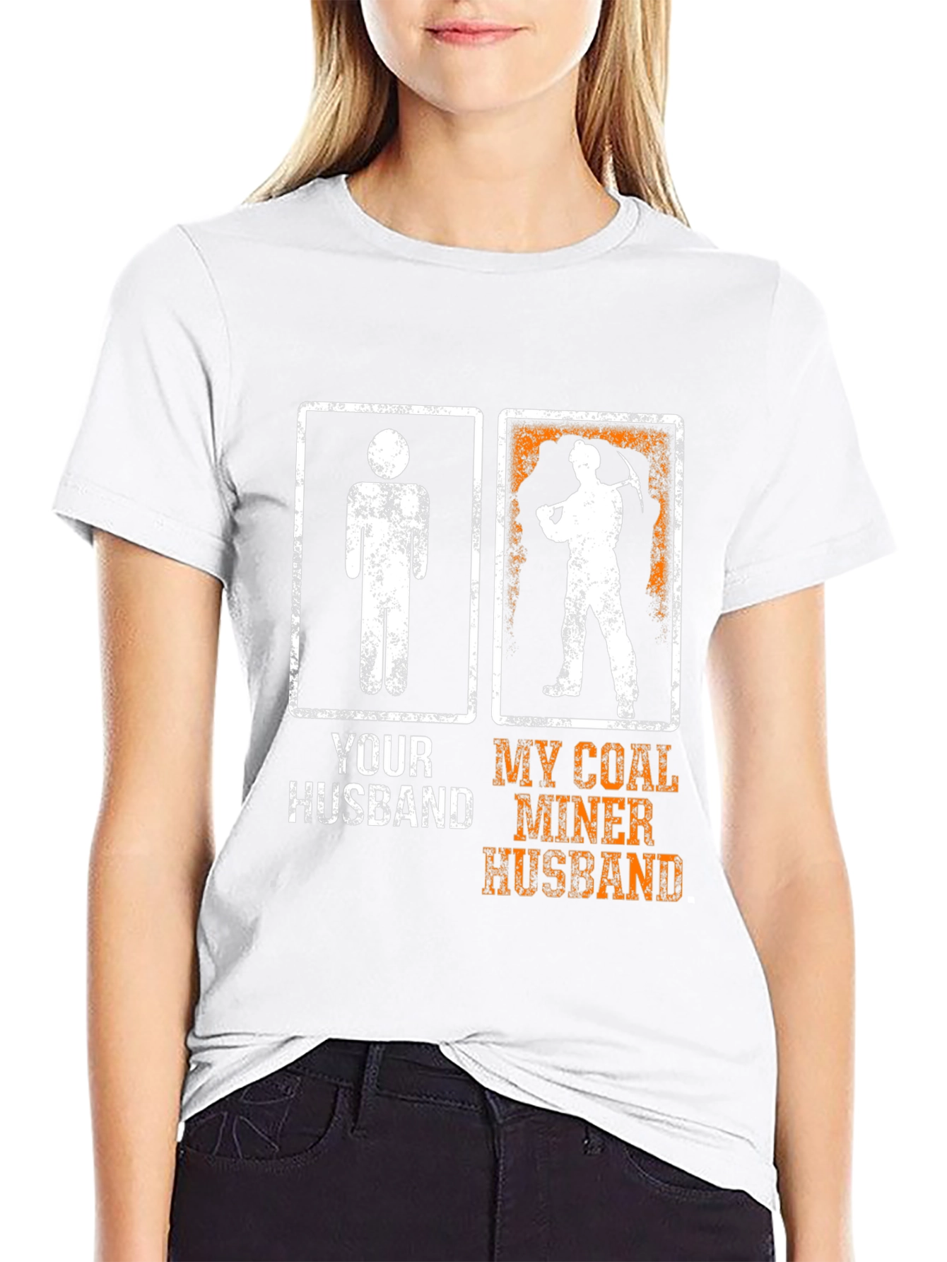 Coal Miner Husband Graphic T-Shirt