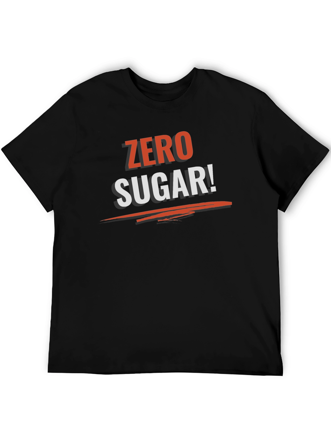 Zero Sugar Graphic Tee - Black Cotton T-Shirt