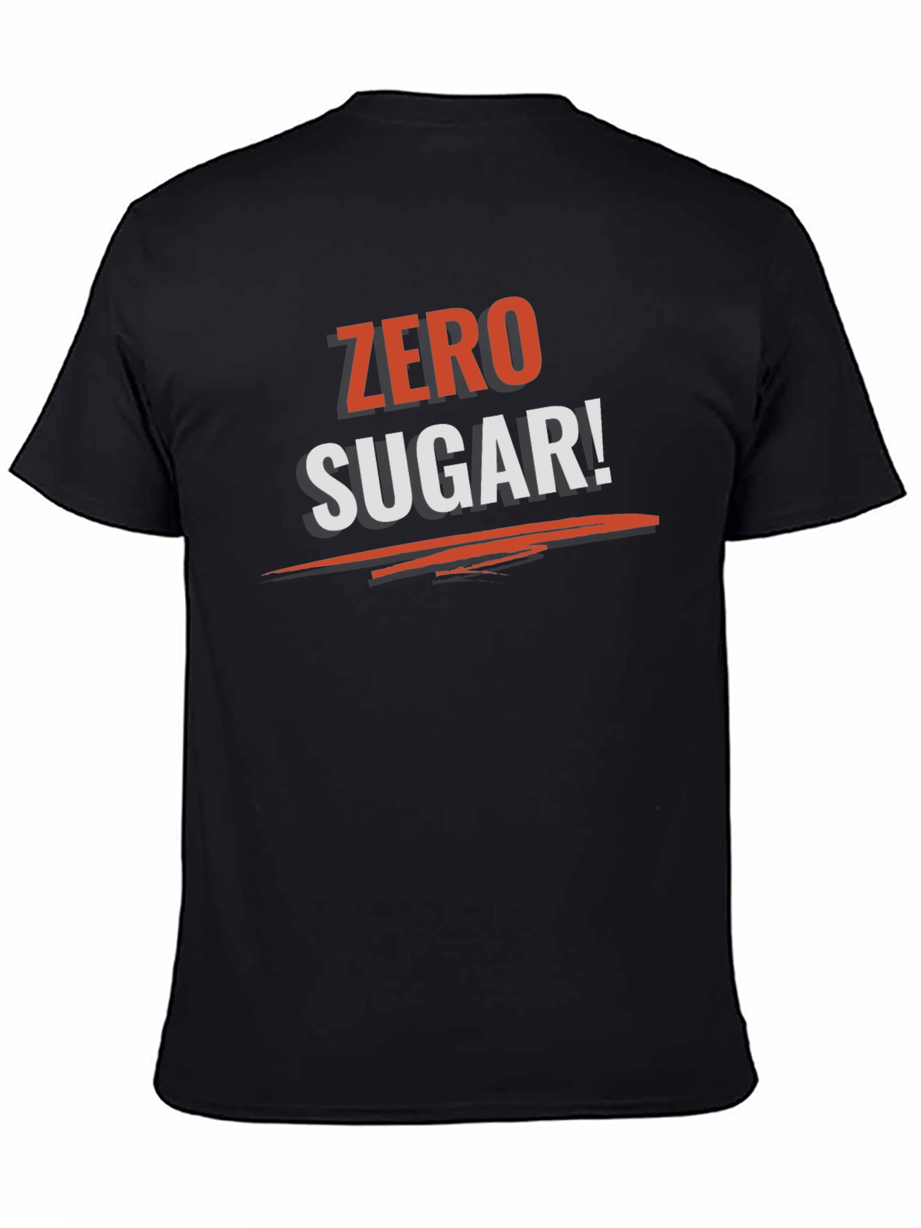Zero Sugar Graphic Tee - Black Cotton T-Shirt