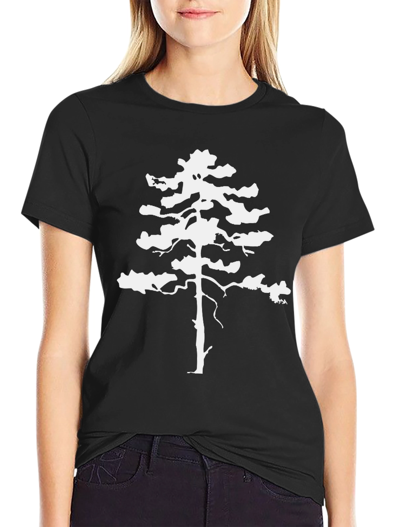 Pine Tree Graphic Tee - Nature Inspired Cotton T-Shirt
