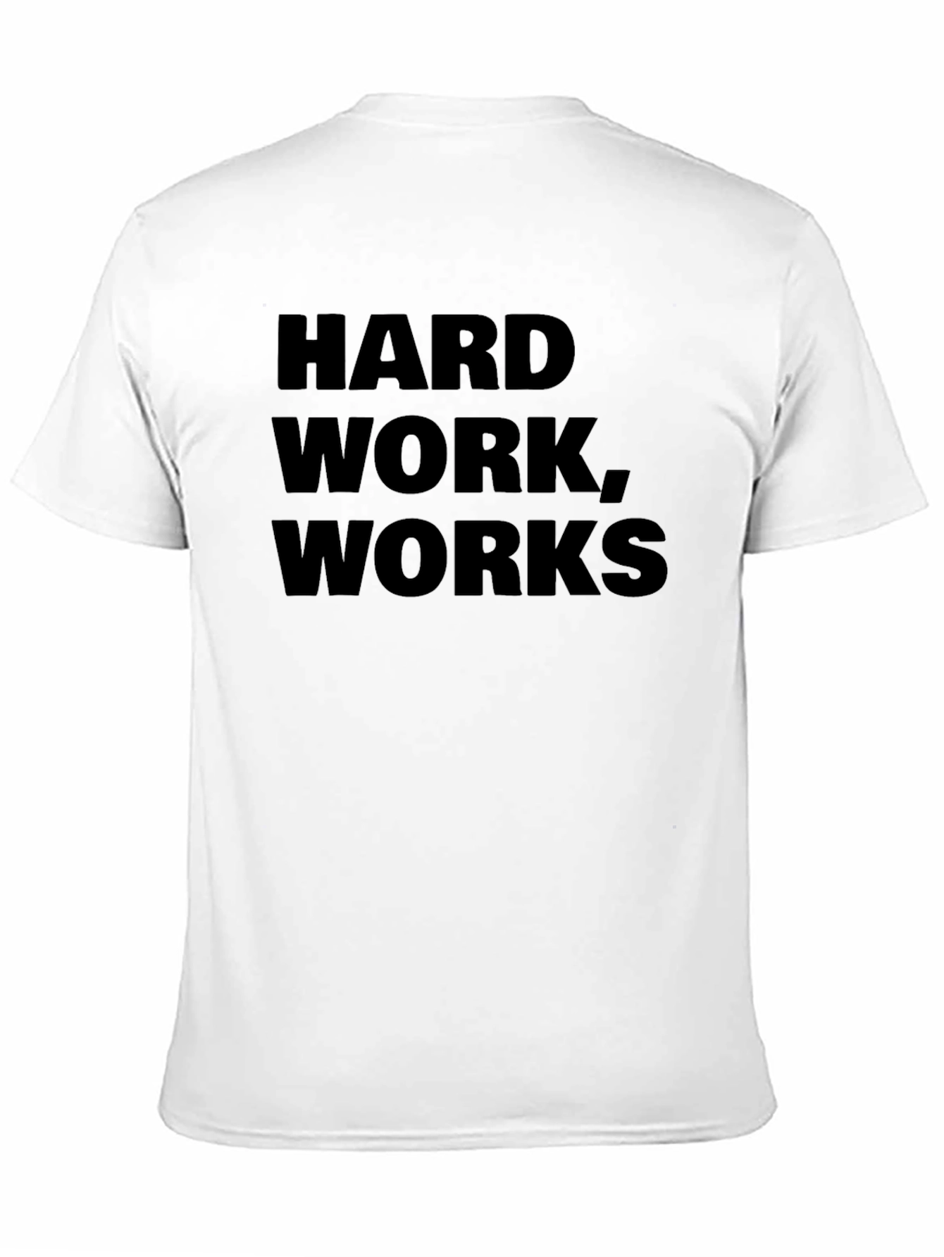 Hard Work Works Black Graphic Tee