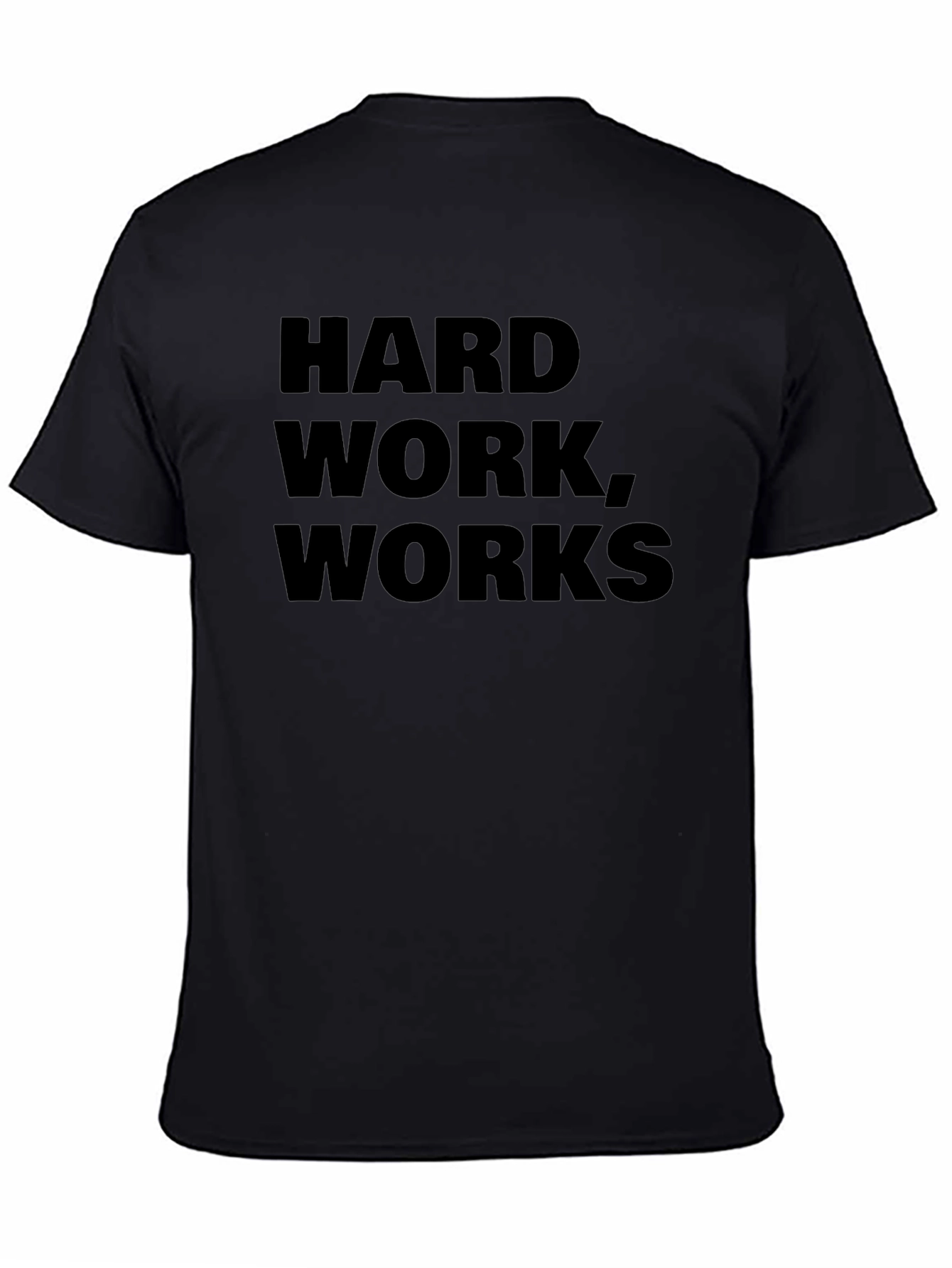 Hard Work Works Black Graphic Tee