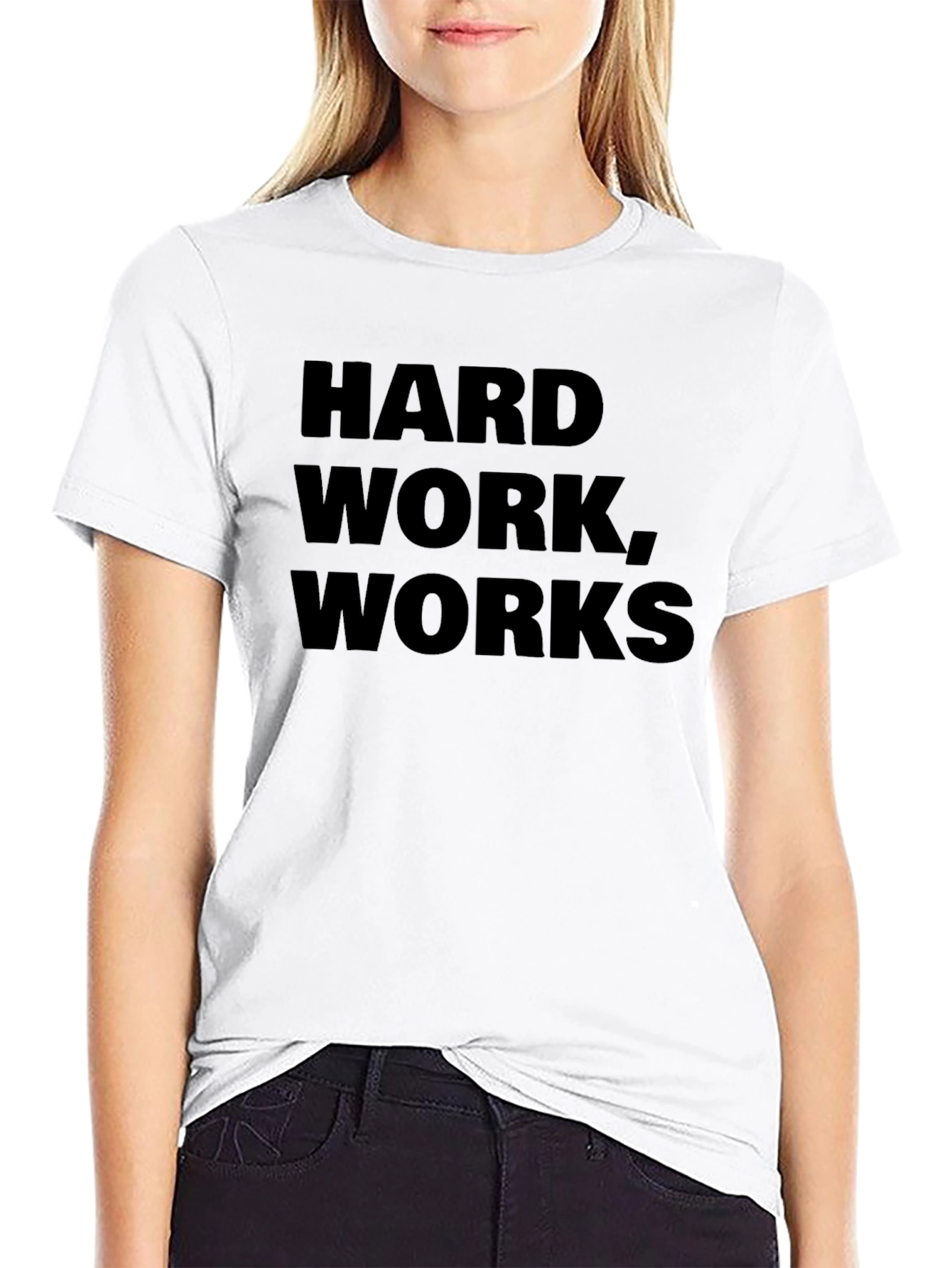 Hard Work Works Black Graphic Tee