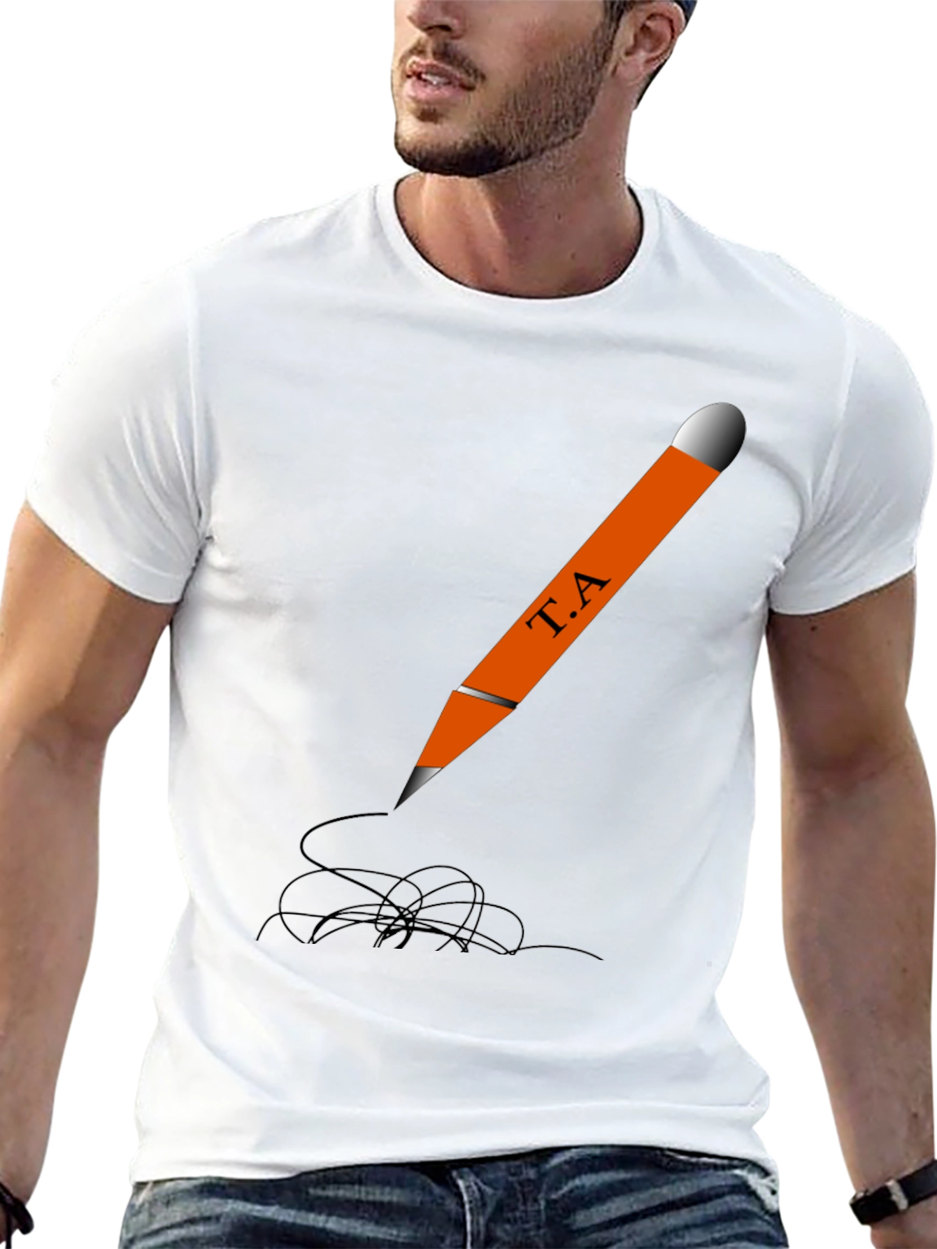 Creative Pencil T-Shirt - Artistic Design