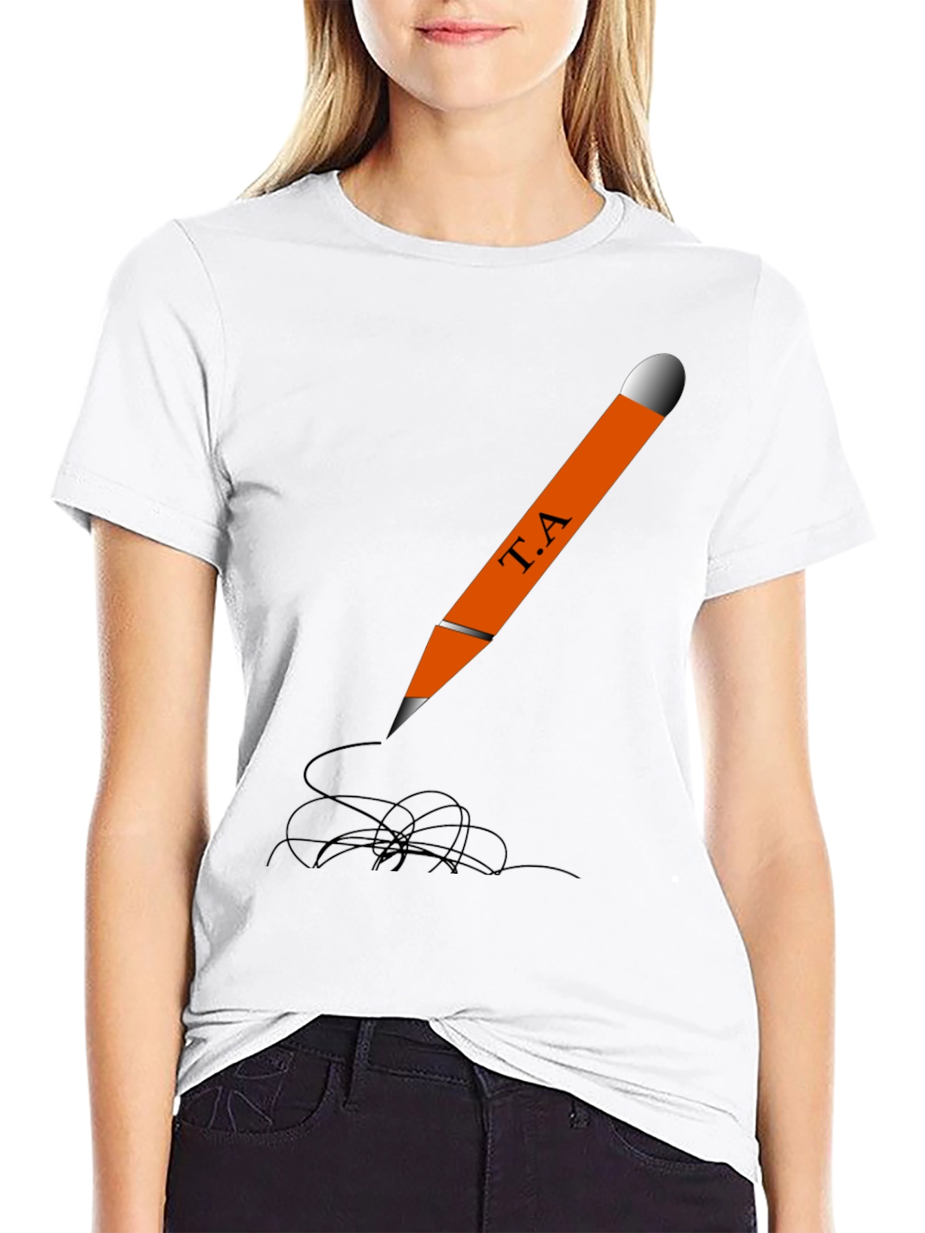 Creative Pencil T-Shirt - Artistic Design