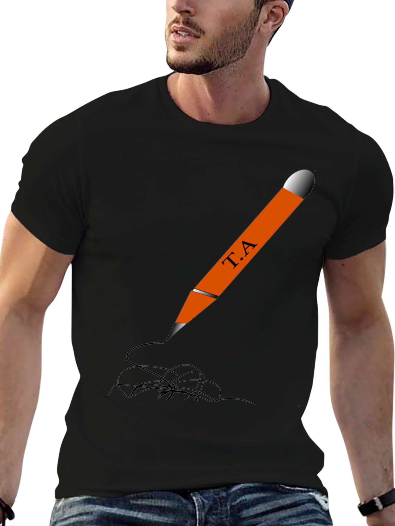 Creative Pencil T-Shirt - Artistic Design