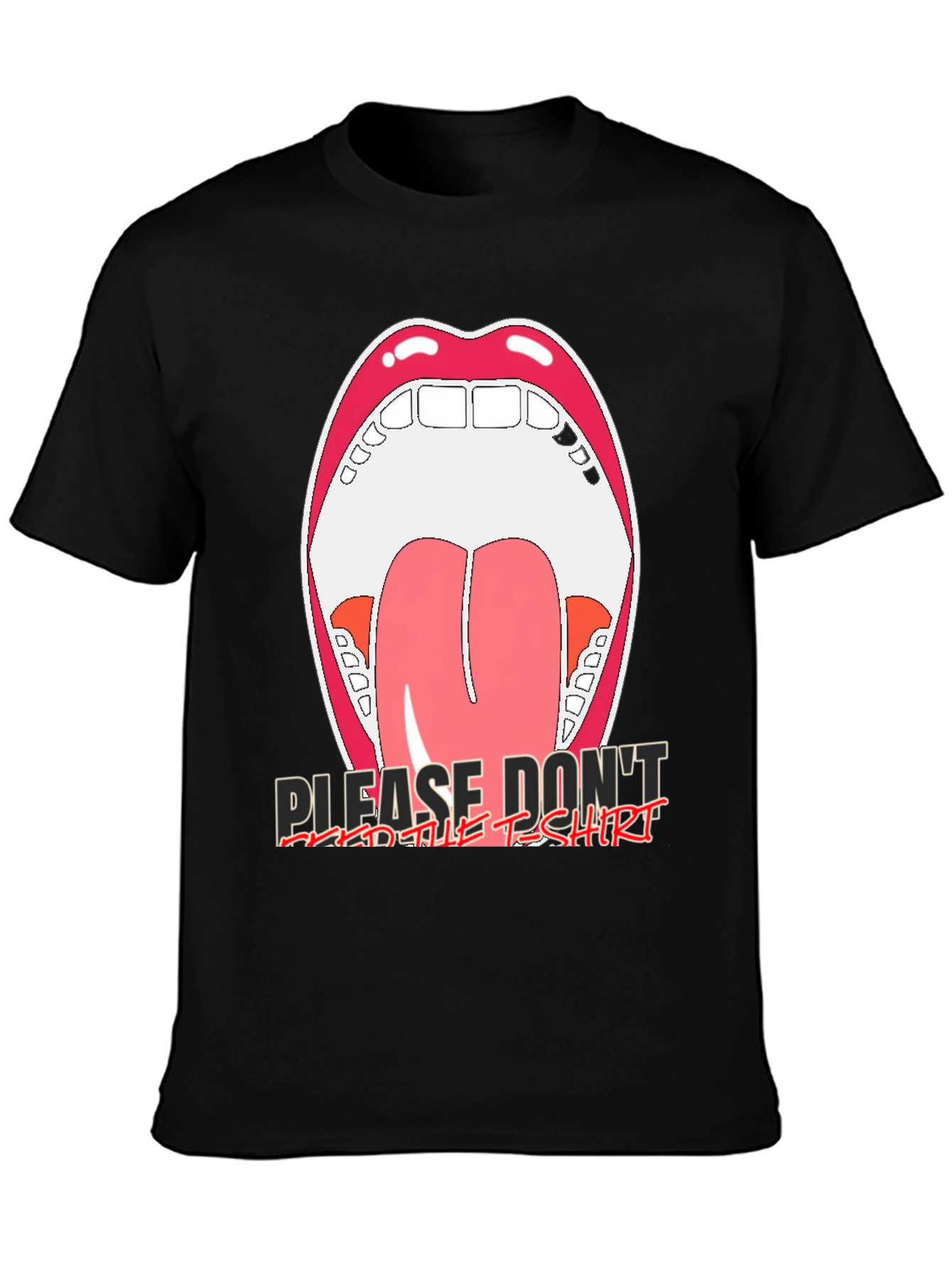 Open Mouth Graphic Tee - Please Dont